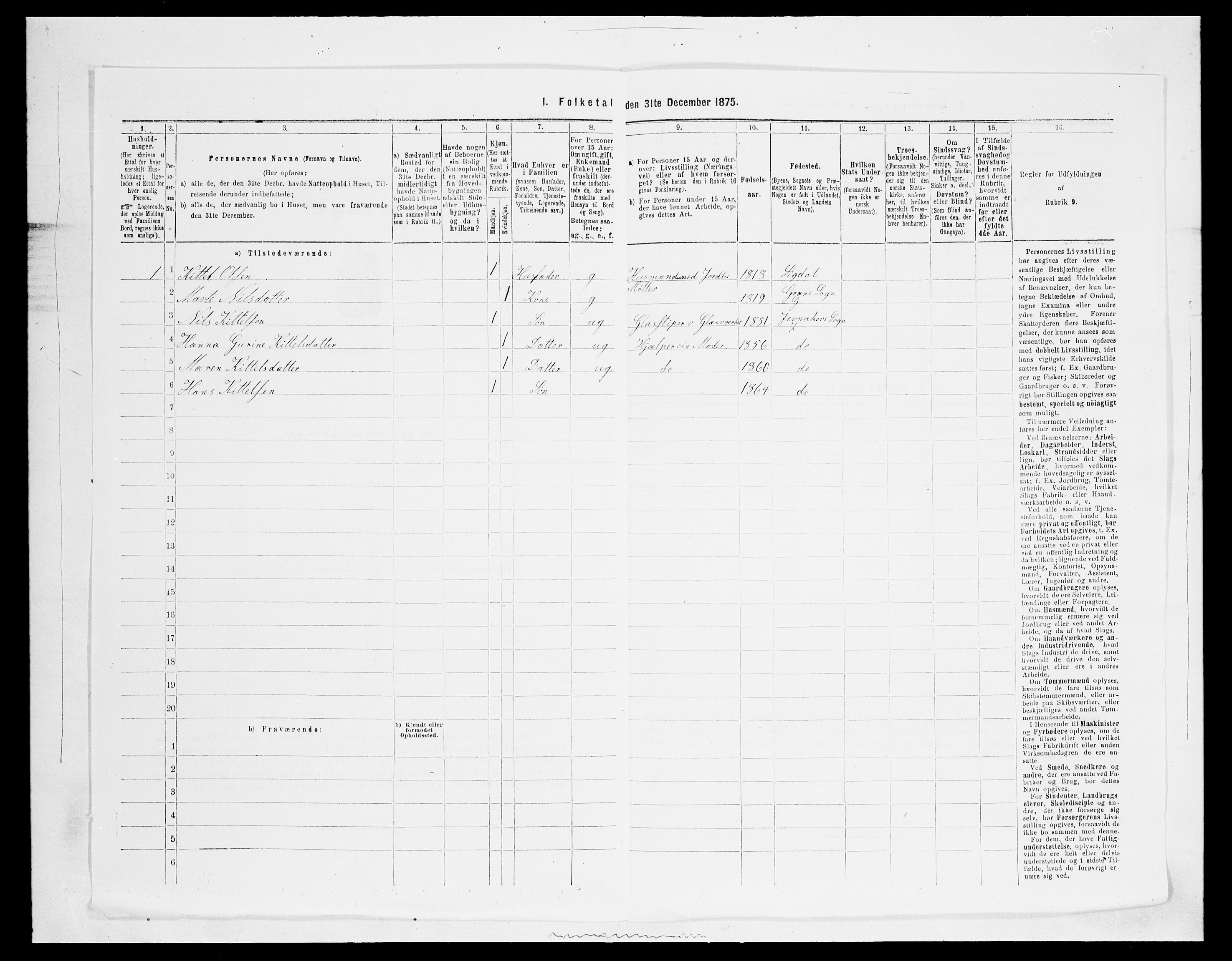 SAH, 1875 census for 0532P Jevnaker, 1875, p. 1690