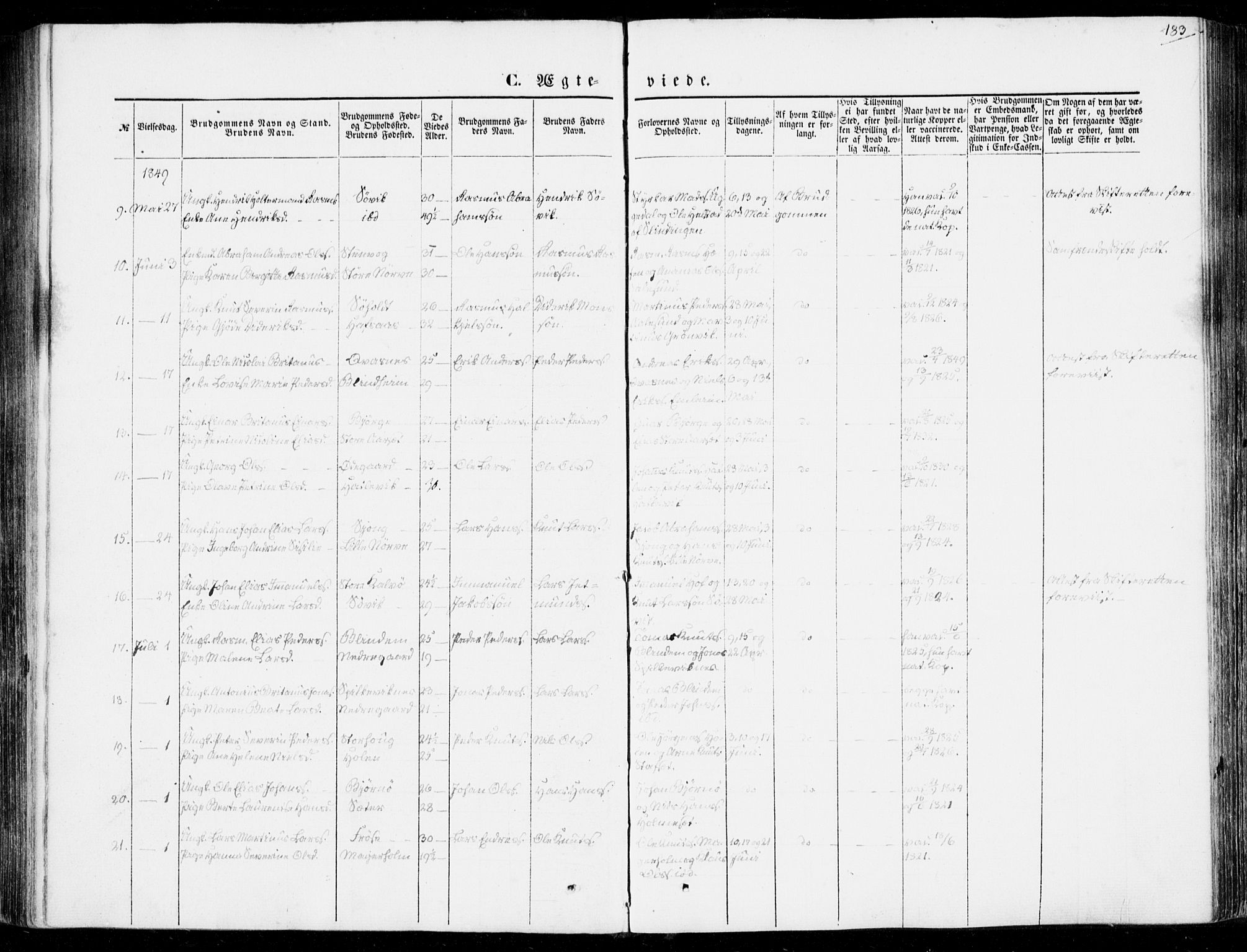 Ministerialprotokoller, klokkerbøker og fødselsregistre - Møre og Romsdal, AV/SAT-A-1454/528/L0397: Parish register (official) no. 528A08, 1848-1858, p. 183