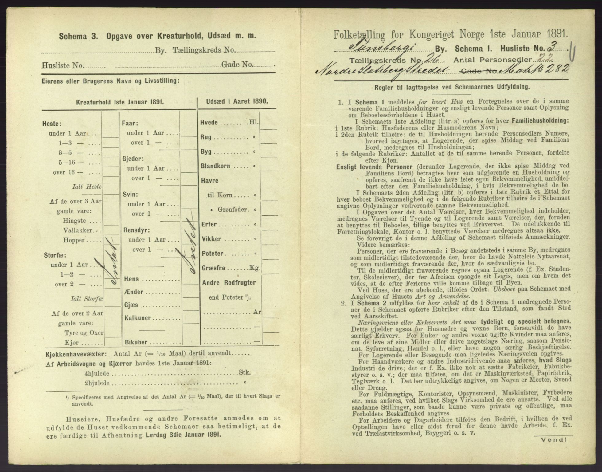 RA, 1891 census for 0705 Tønsberg, 1891, p. 822