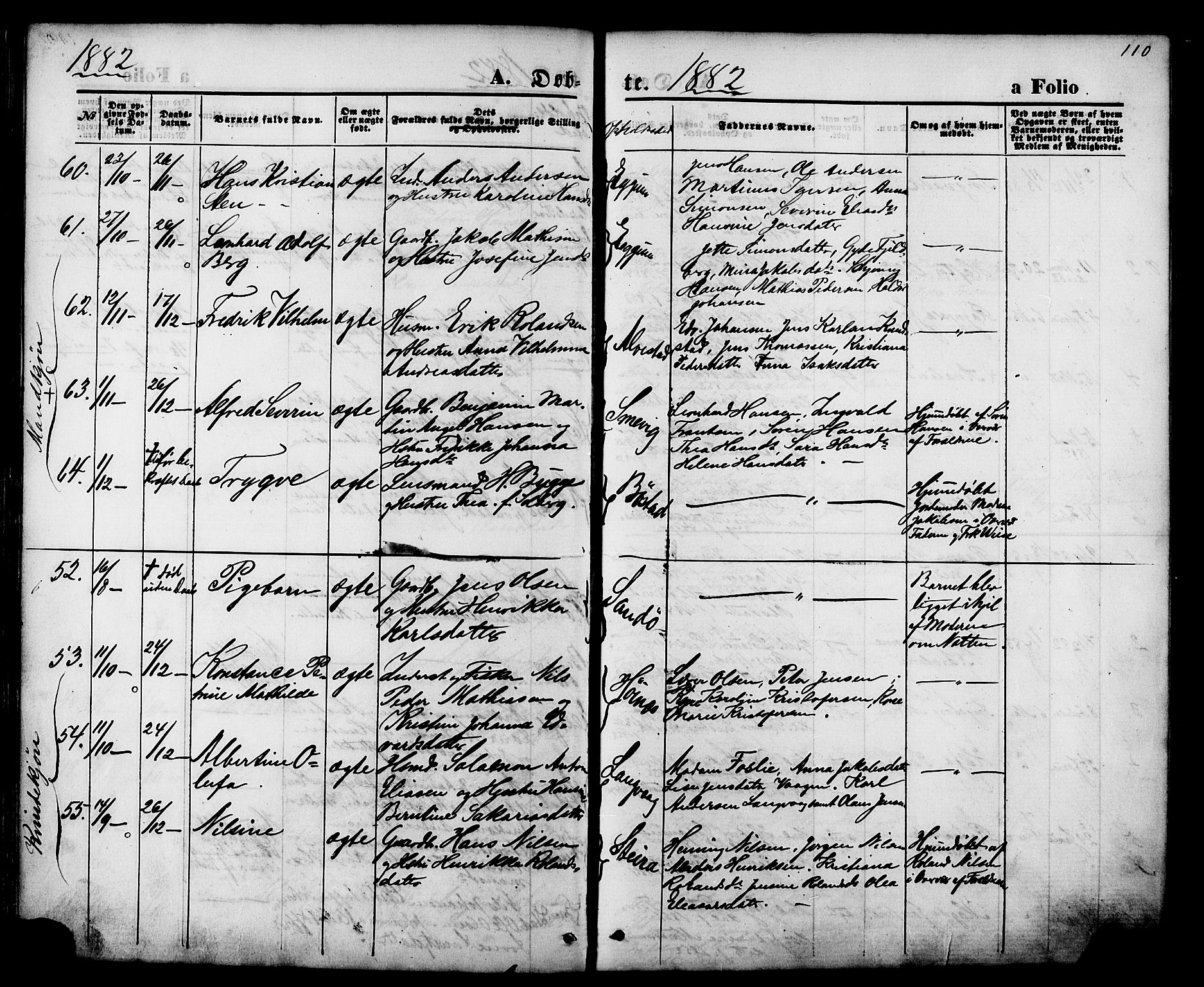 Ministerialprotokoller, klokkerbøker og fødselsregistre - Nordland, AV/SAT-A-1459/880/L1132: Parish register (official) no. 880A06, 1869-1887, p. 110