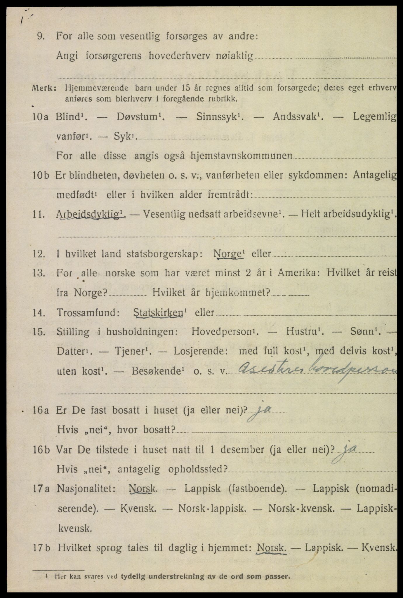 SAT, 1920 census for Inderøy, 1920, p. 3340