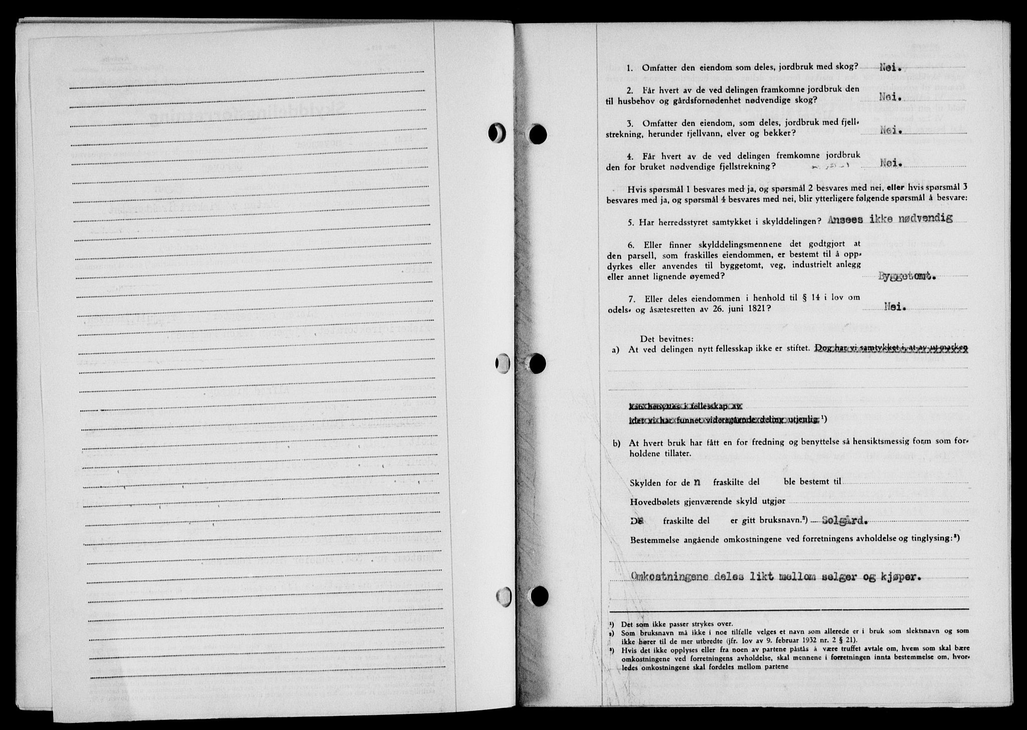 Lofoten sorenskriveri, SAT/A-0017/1/2/2C/L0020a: Mortgage book no. 20a, 1948-1949, Diary no: : 2844/1948