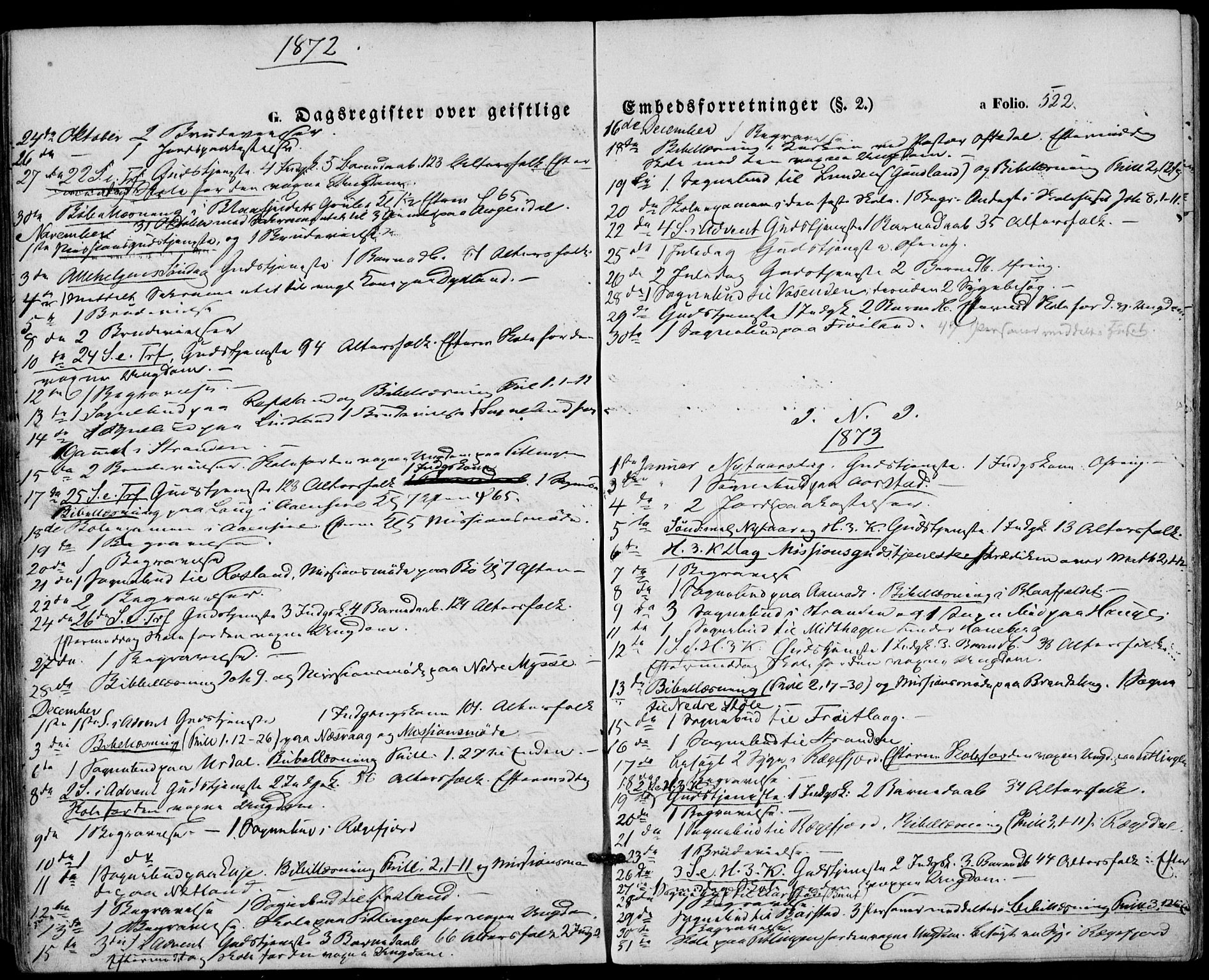 Sokndal sokneprestkontor, SAST/A-101808: Parish register (official) no. A 9, 1857-1874, p. 522