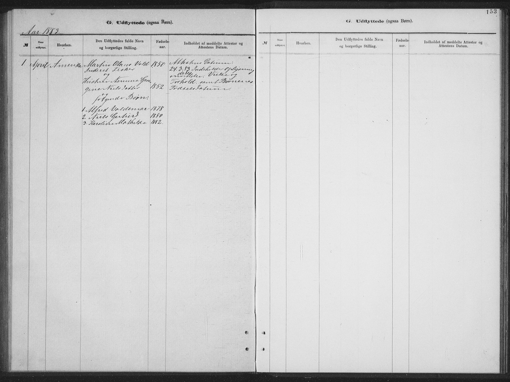 Ministerialprotokoller, klokkerbøker og fødselsregistre - Nordland, AV/SAT-A-1459/894/L1359: Parish register (copy) no. 894C02, 1877-1884, p. 153