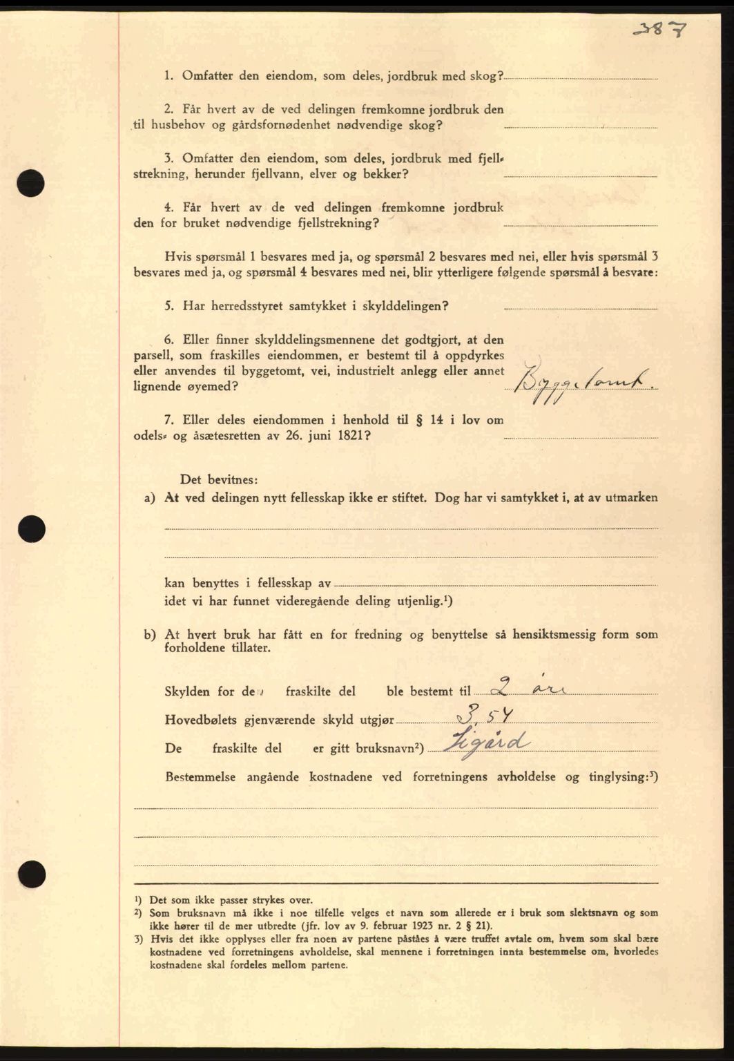 Nordmøre sorenskriveri, AV/SAT-A-4132/1/2/2Ca: Mortgage book no. A93, 1942-1942, Diary no: : 2051/1942