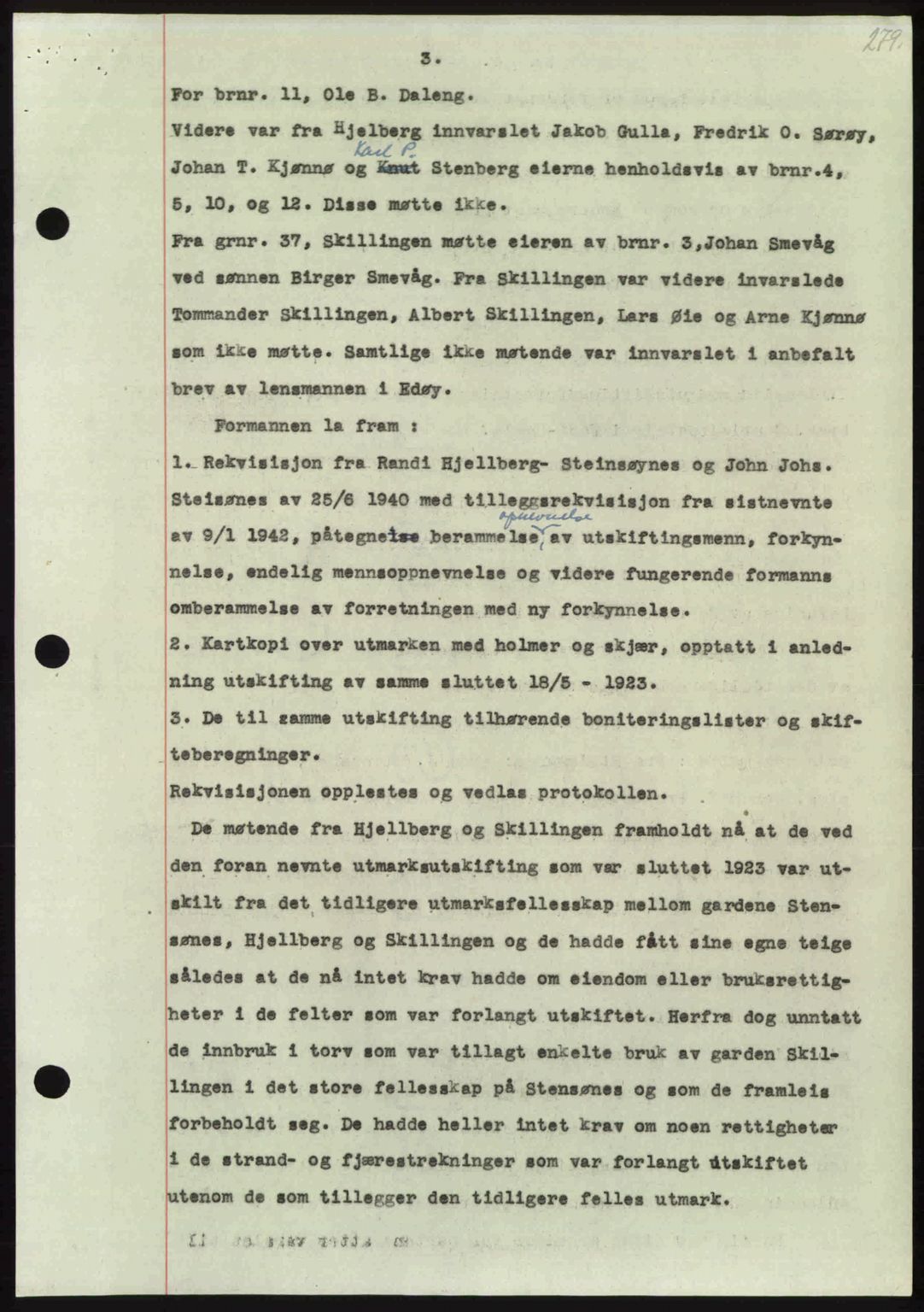 Nordmøre sorenskriveri, AV/SAT-A-4132/1/2/2Ca: Mortgage book no. A104, 1947-1947, Diary no: : 443/1947