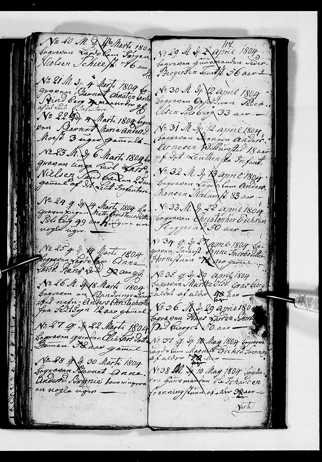 Romedal prestekontor, AV/SAH-PREST-004/L/L0003: Parish register (copy) no. 3, 1801-1806, p. 116-117