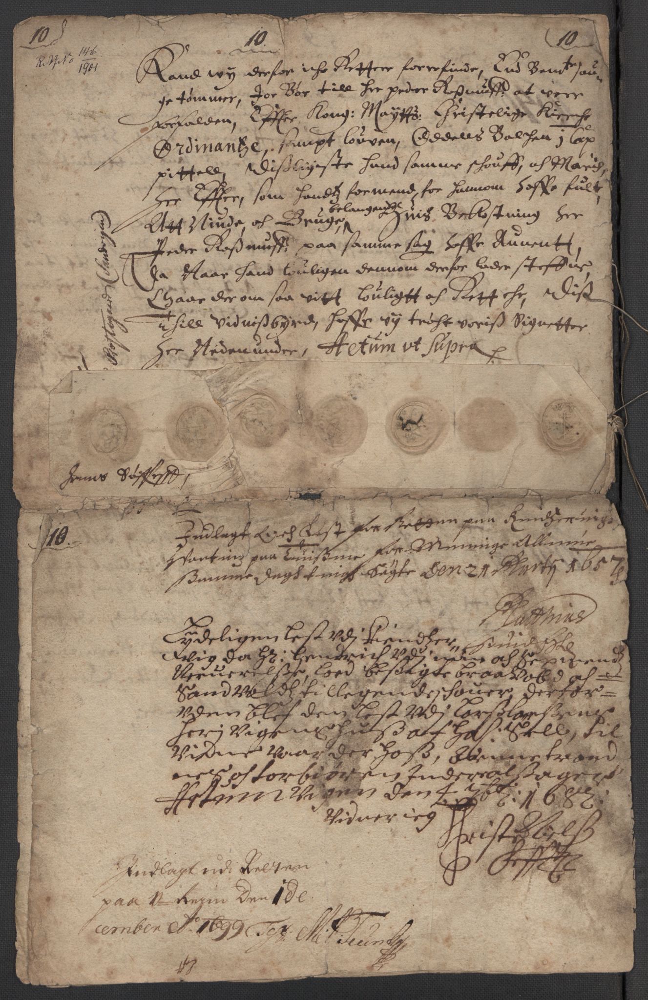 Riksarkivets diplomsamling, AV/RA-EA-5965/F15/L0037: Prestearkiv - Hordaland, 1577-1733, p. 67