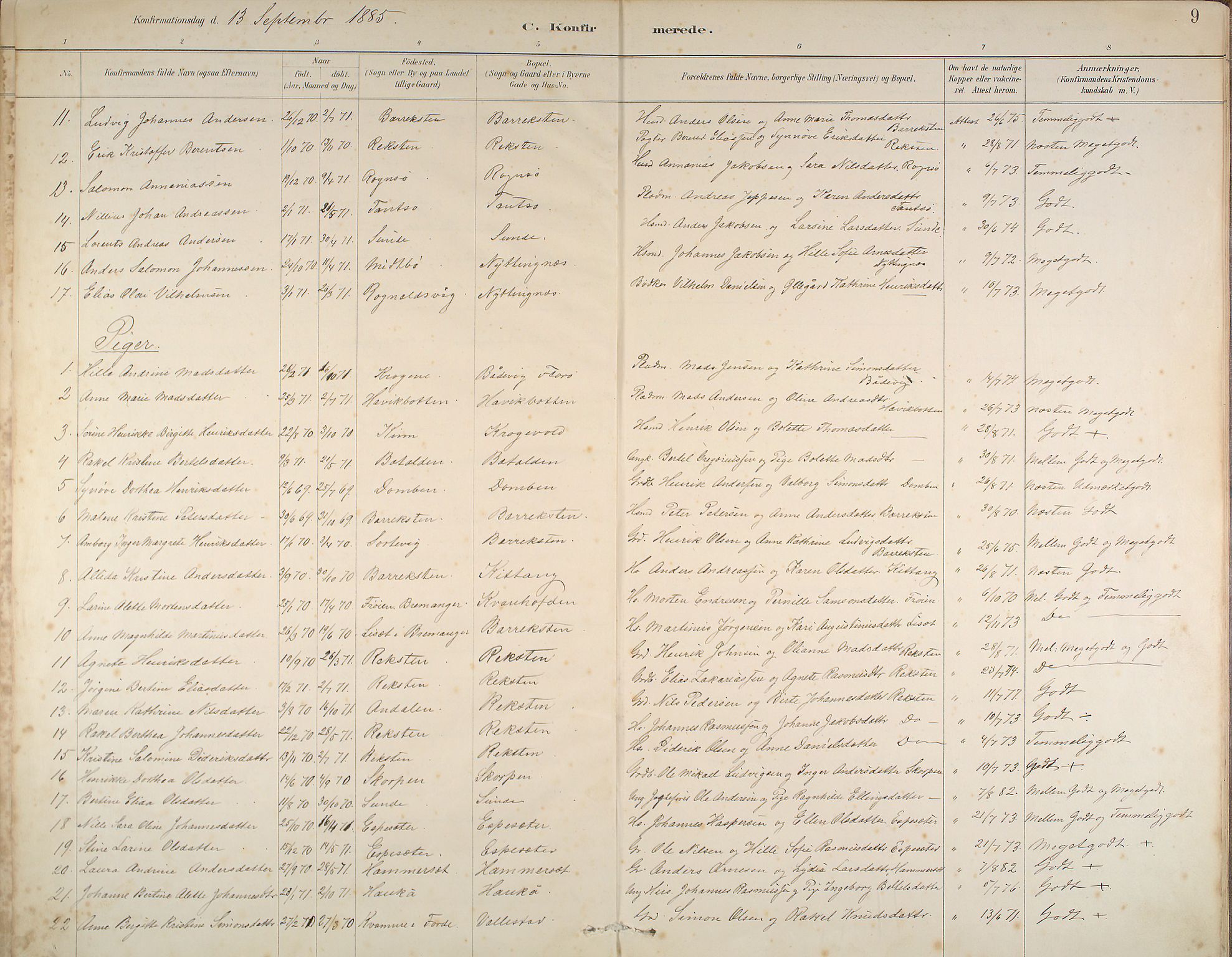 Kinn sokneprestembete, SAB/A-80801/H/Haa/Haab/L0006: Parish register (official) no. B 6, 1883-1925, p. 9