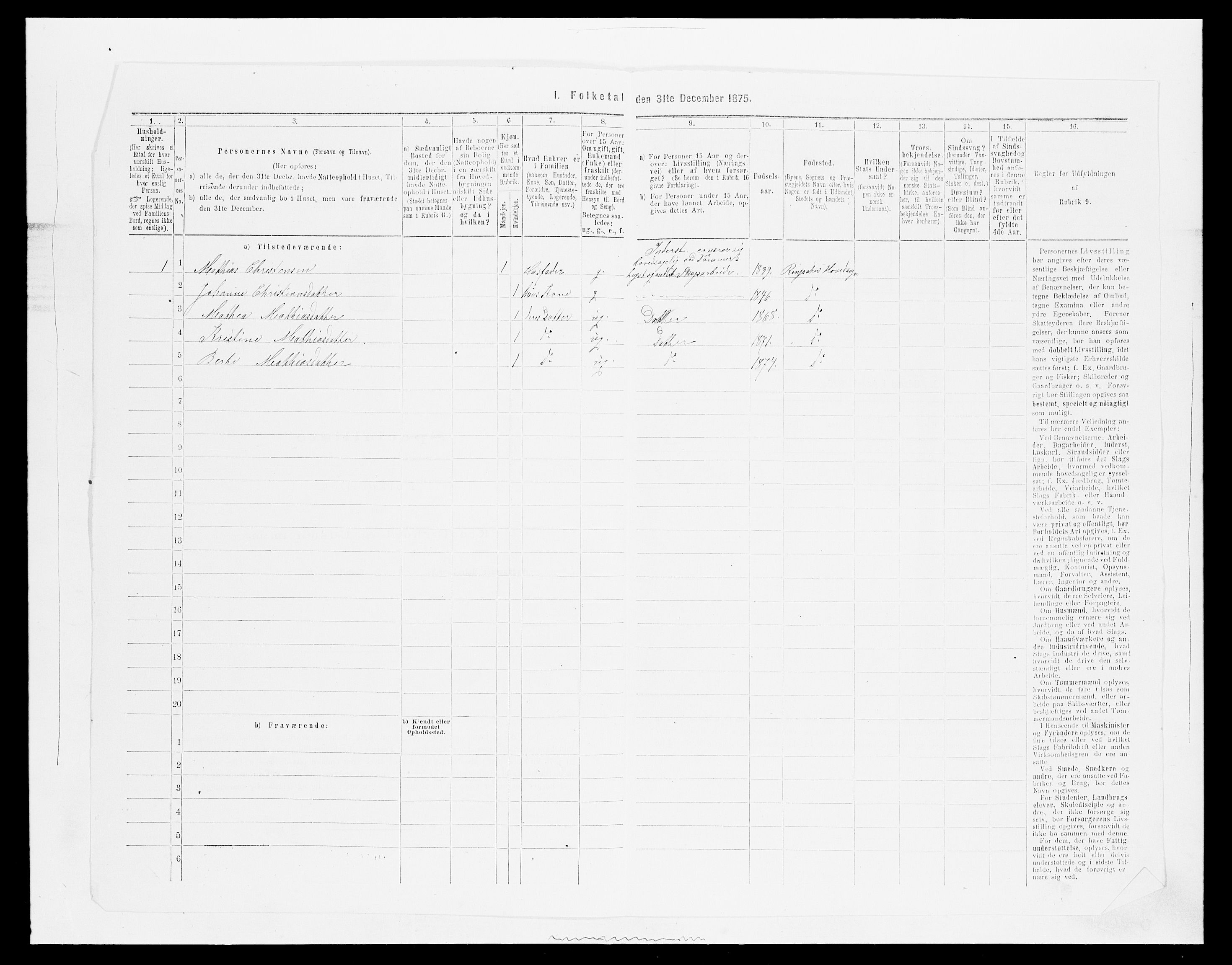 SAH, 1875 census for 0412P Ringsaker, 1875, p. 1794