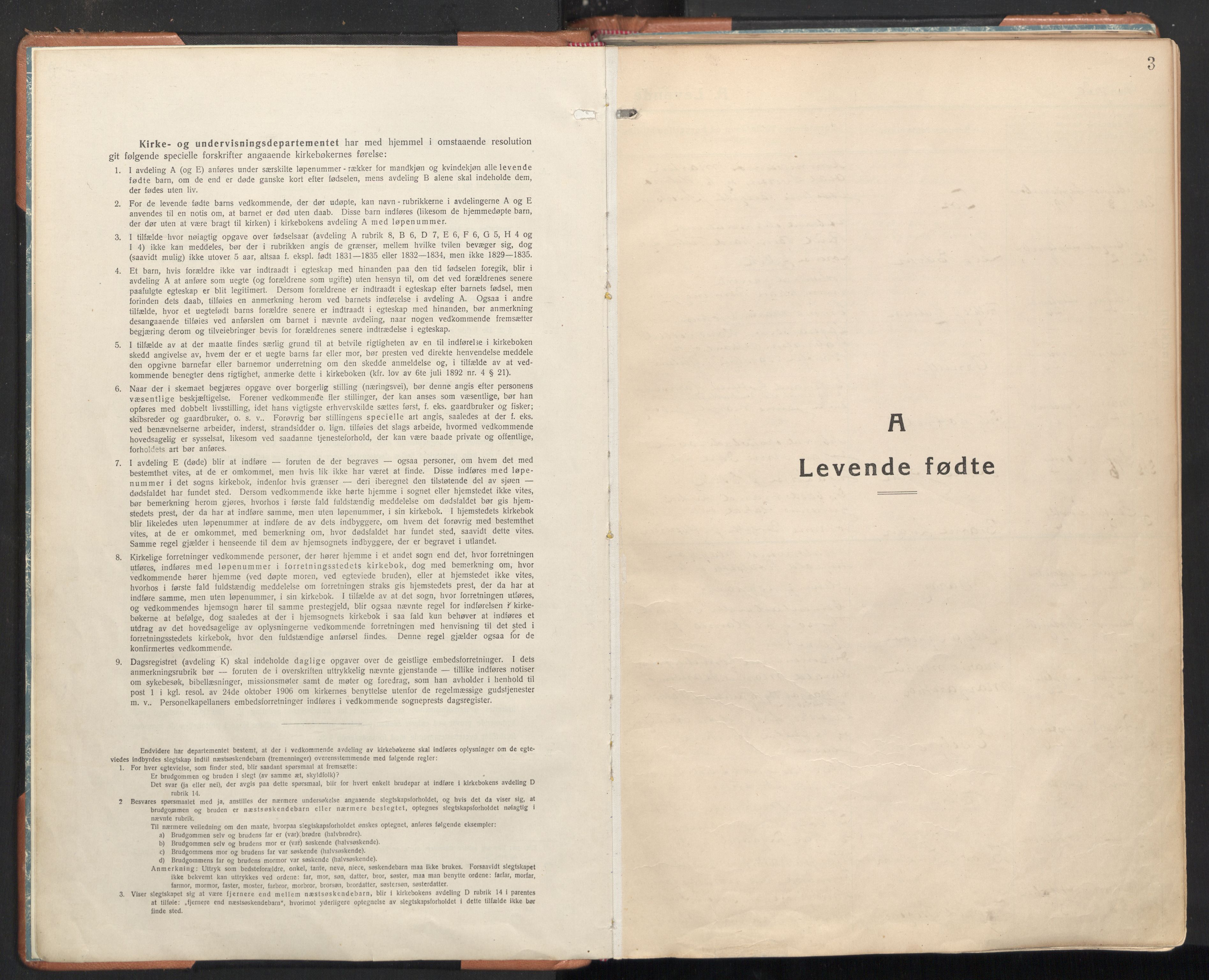 Ministerialprotokoller, klokkerbøker og fødselsregistre - Sør-Trøndelag, SAT/A-1456/605/L0248: Parish register (official) no. 605A10, 1920-1937, p. 3