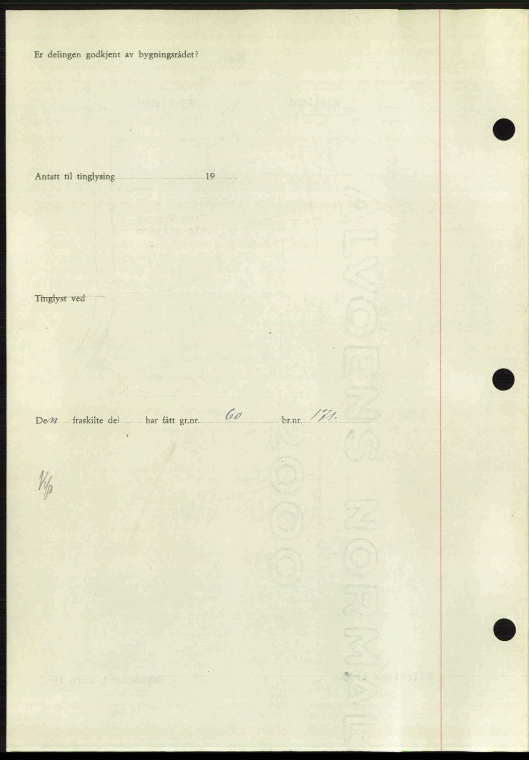 Ytre Sogn tingrett, SAB/A-2601/1/G/Gbb/L0009: Mortgage book no. A6 - A7 (B4), 1950-1950, Diary no: : 910/1950