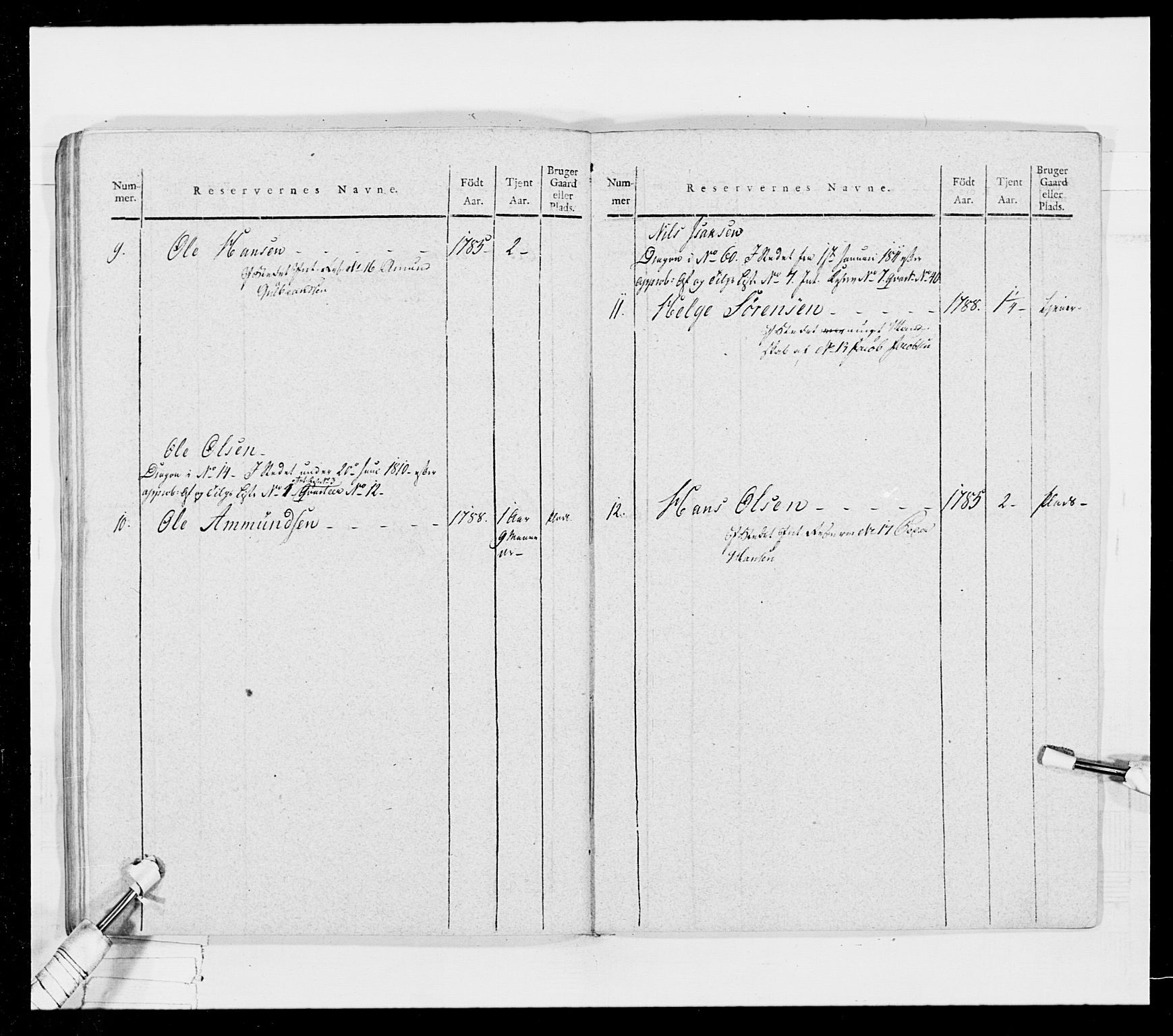 Generalitets- og kommissariatskollegiet, Det kongelige norske kommissariatskollegium, AV/RA-EA-5420/E/Eh/L0024: Norske jegerkorps, 1810-1812, p. 581