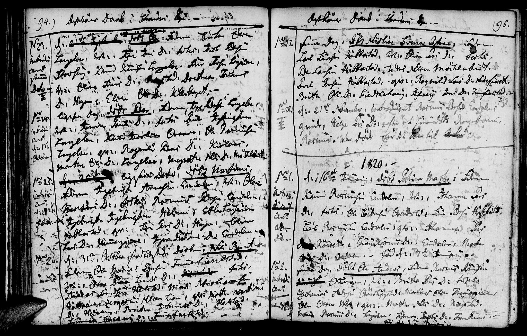 Ministerialprotokoller, klokkerbøker og fødselsregistre - Møre og Romsdal, AV/SAT-A-1454/520/L0272: Parish register (official) no. 520A02, 1802-1827, p. 94-95