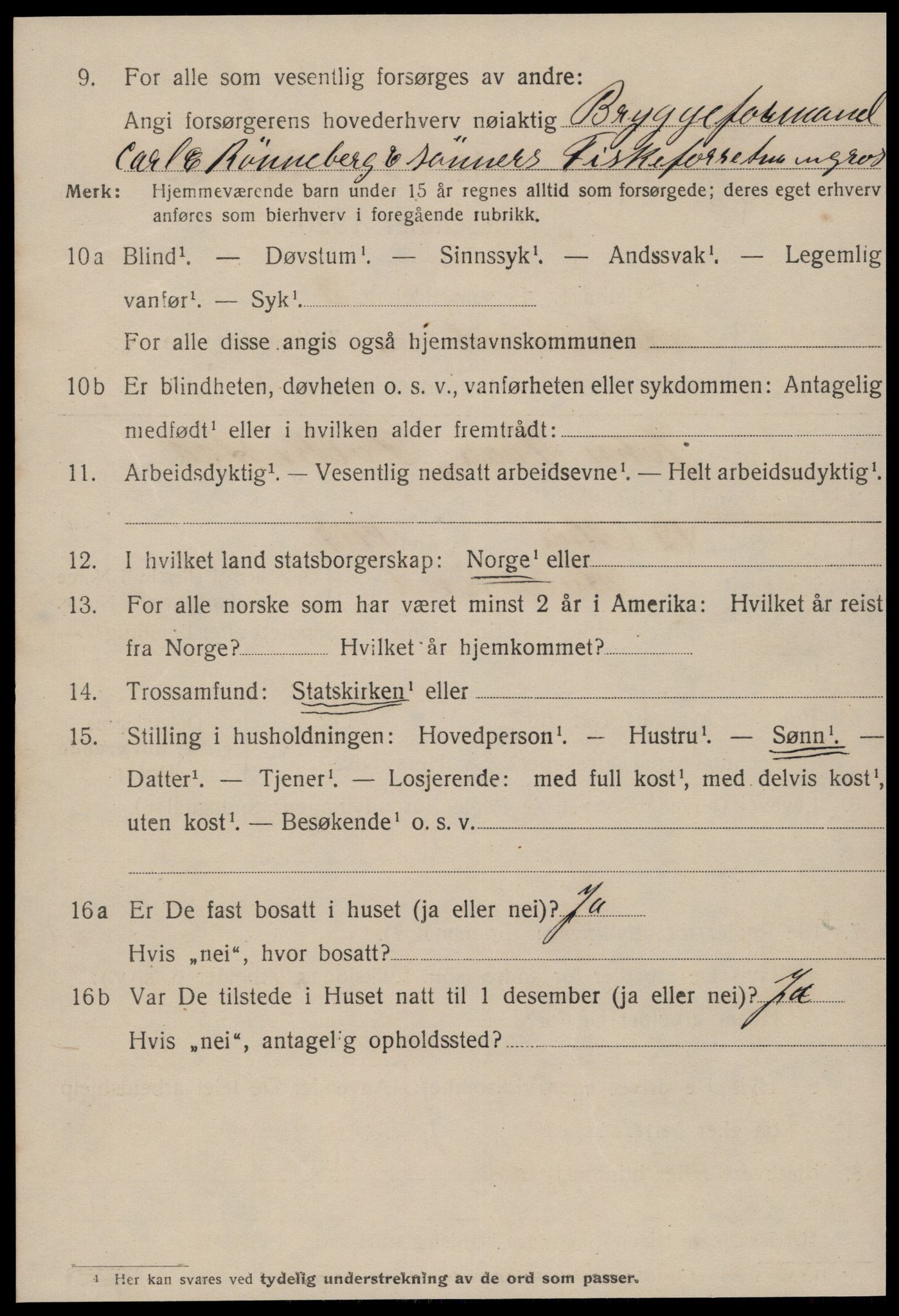 SAT, 1920 census for Ålesund, 1920, p. 17645