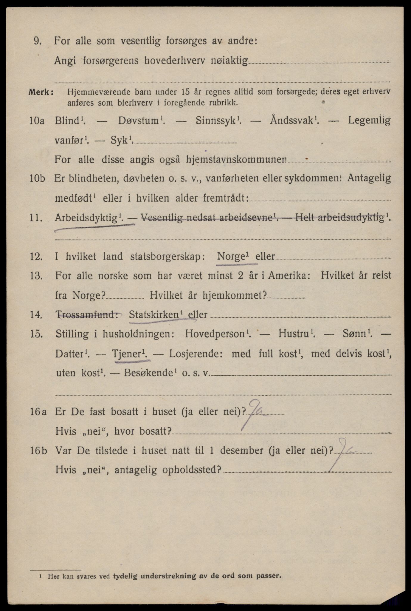 SAST, 1920 census for Haugesund, 1920, p. 32932