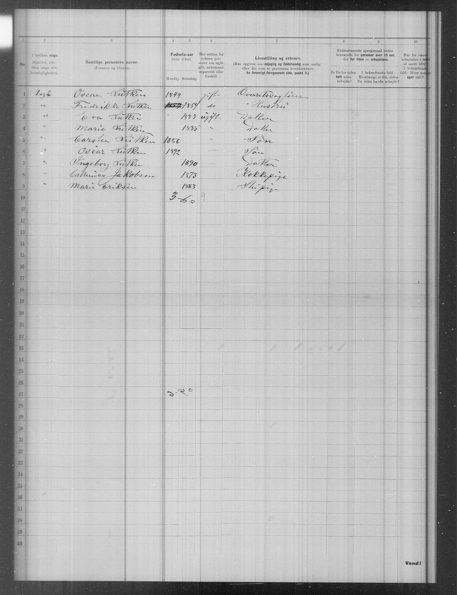 OBA, Municipal Census 1902 for Kristiania, 1902, p. 13472