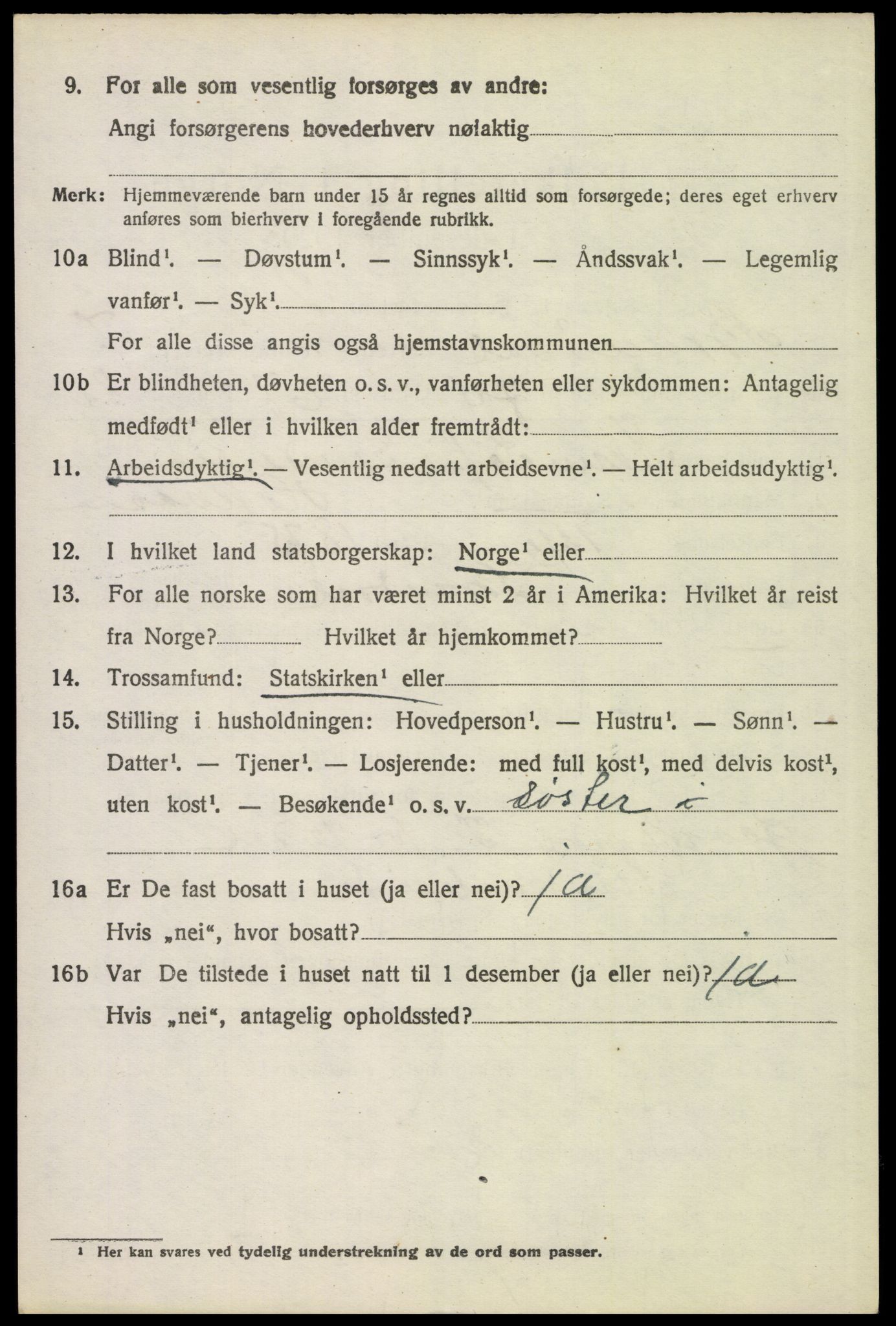 SAH, 1920 census for Brandval, 1920, p. 6633