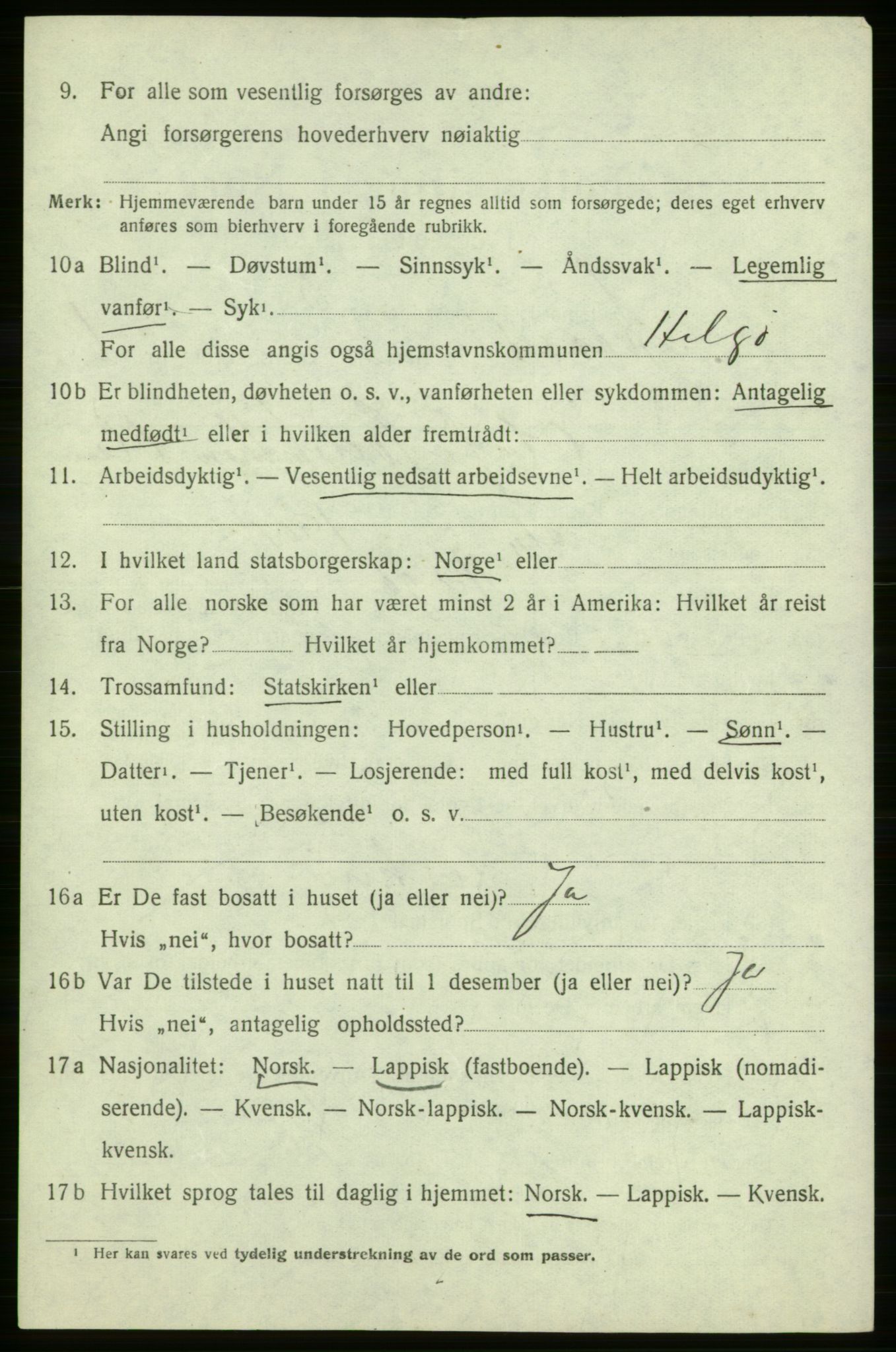SATØ, 1920 census for Måsøy, 1920, p. 1267
