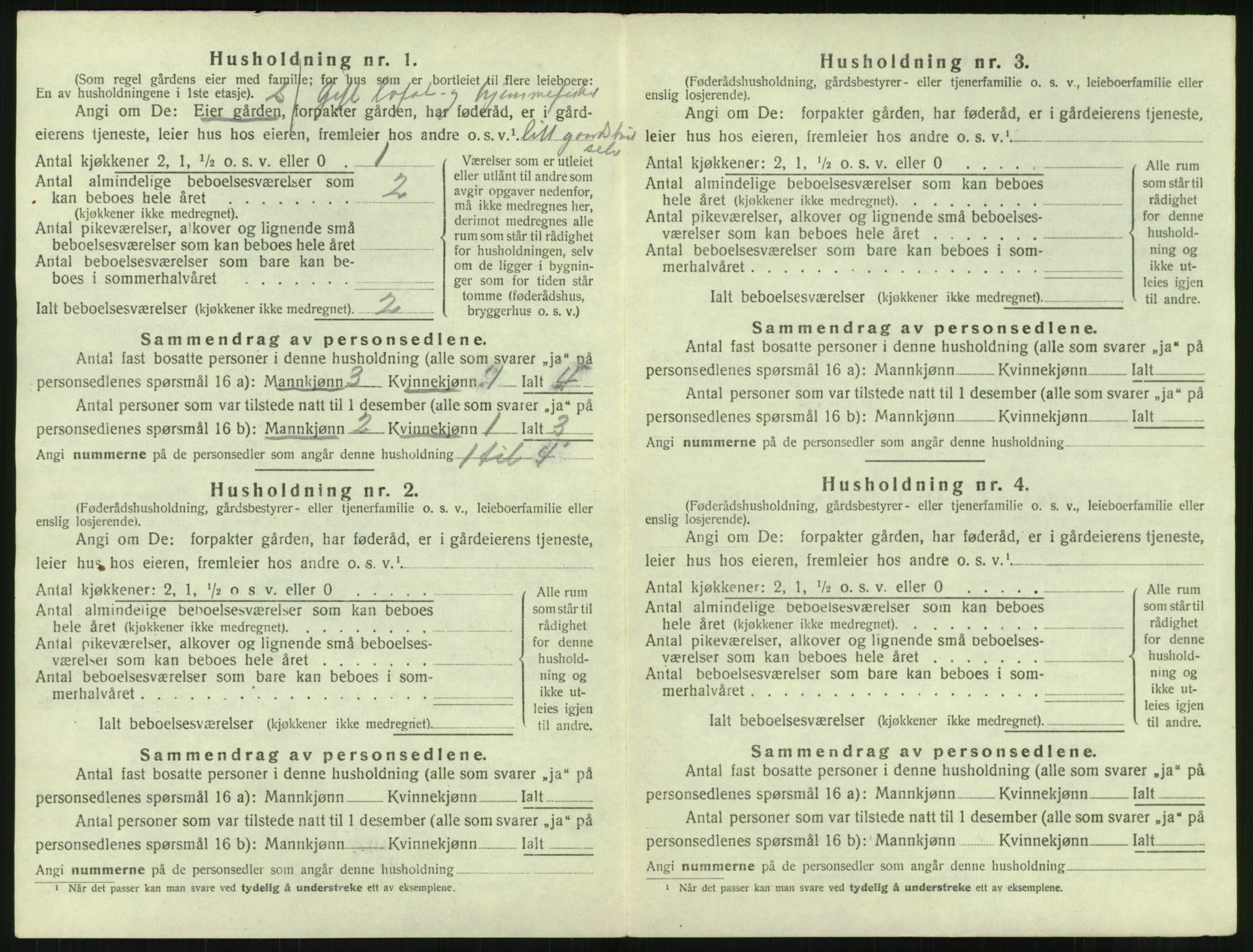 SAT, 1920 census for Hadsel, 1920, p. 3389