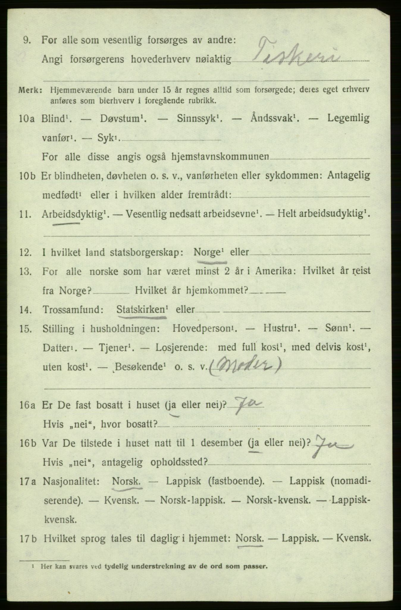 SATØ, 1920 census for Måsøy, 1920, p. 1197