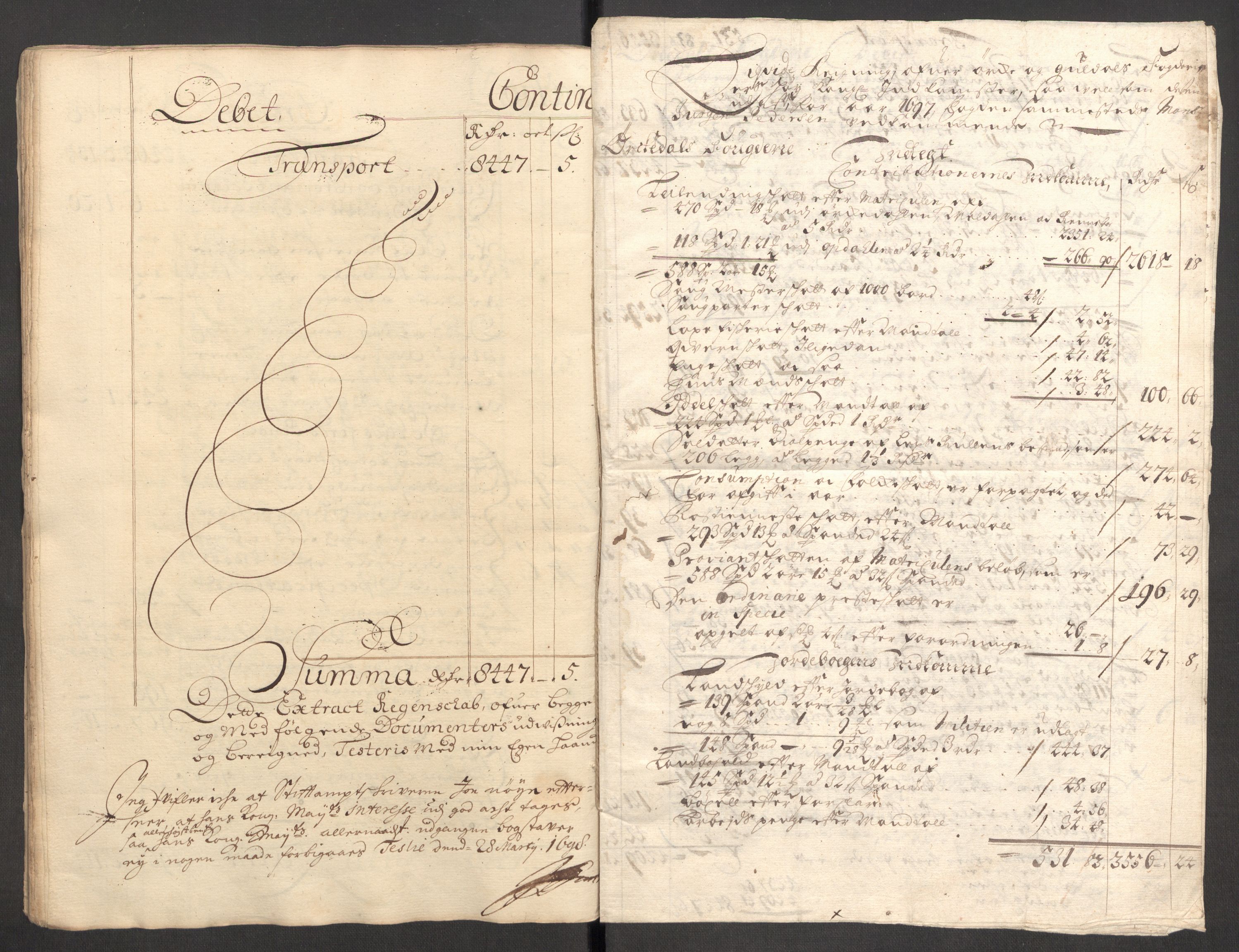 Rentekammeret inntil 1814, Reviderte regnskaper, Fogderegnskap, RA/EA-4092/R60/L3947: Fogderegnskap Orkdal og Gauldal, 1697, p. 26