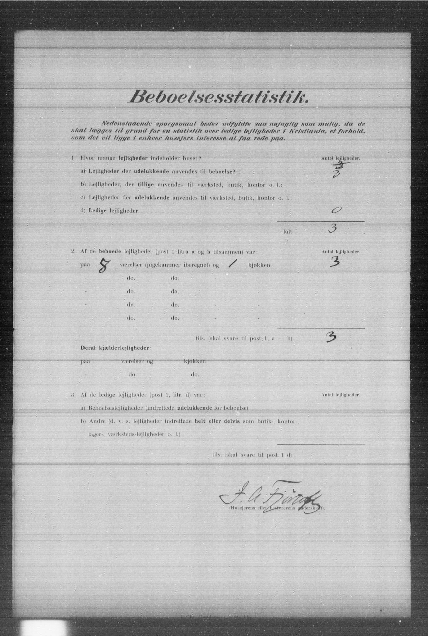 OBA, Municipal Census 1902 for Kristiania, 1902, p. 595