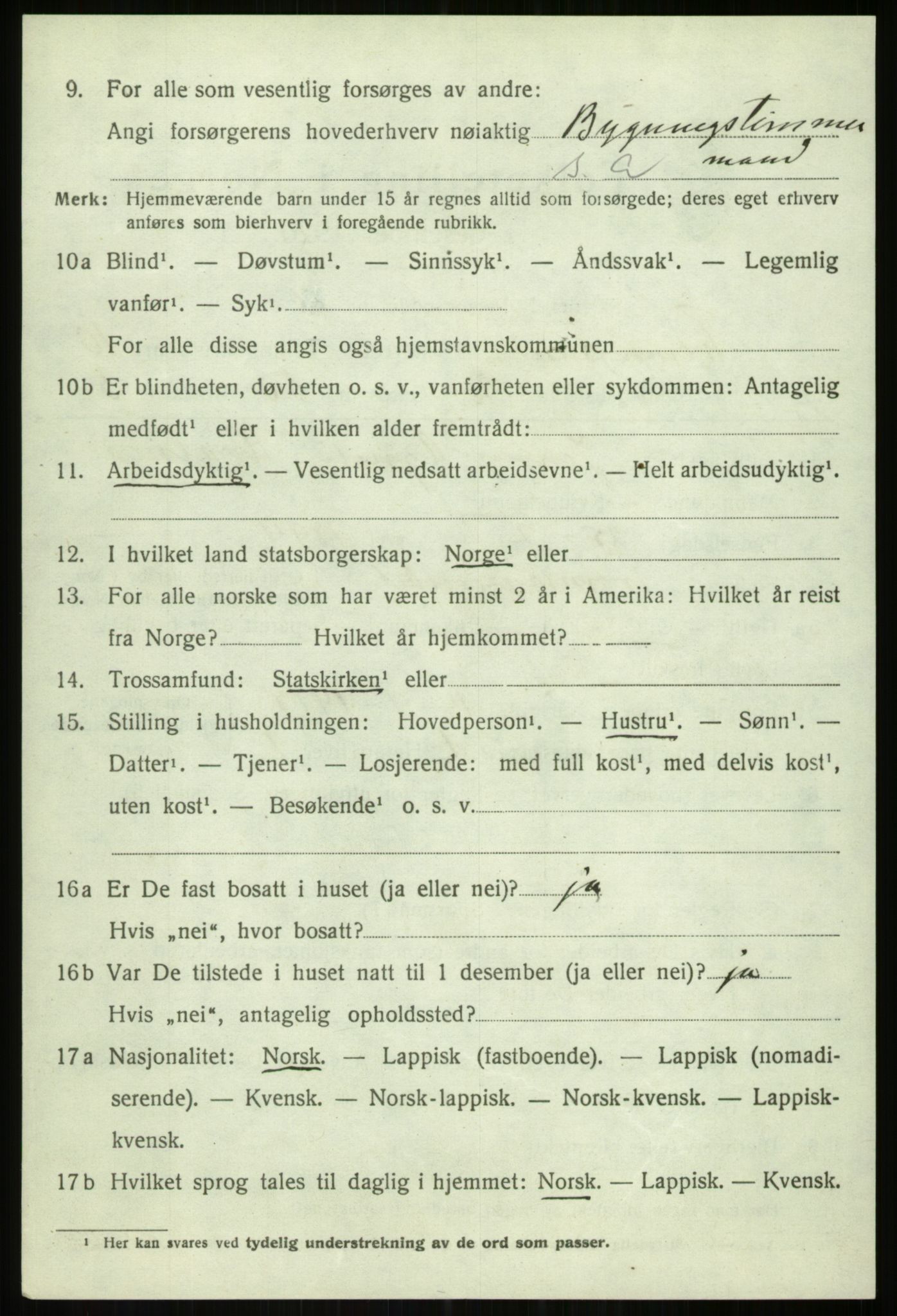 SATØ, 1920 census for Tromsøysund, 1920, p. 7173
