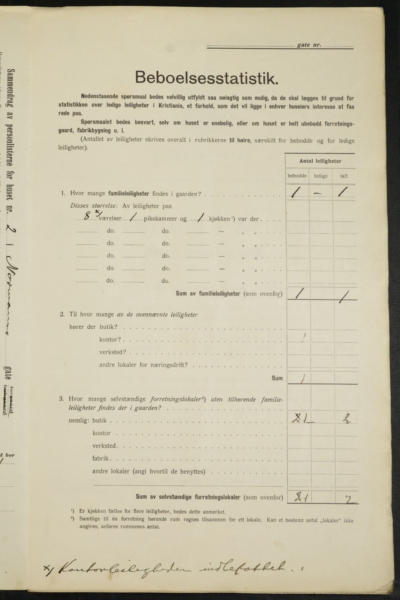 OBA, Municipal Census 1913 for Kristiania, 1913, p. 73518