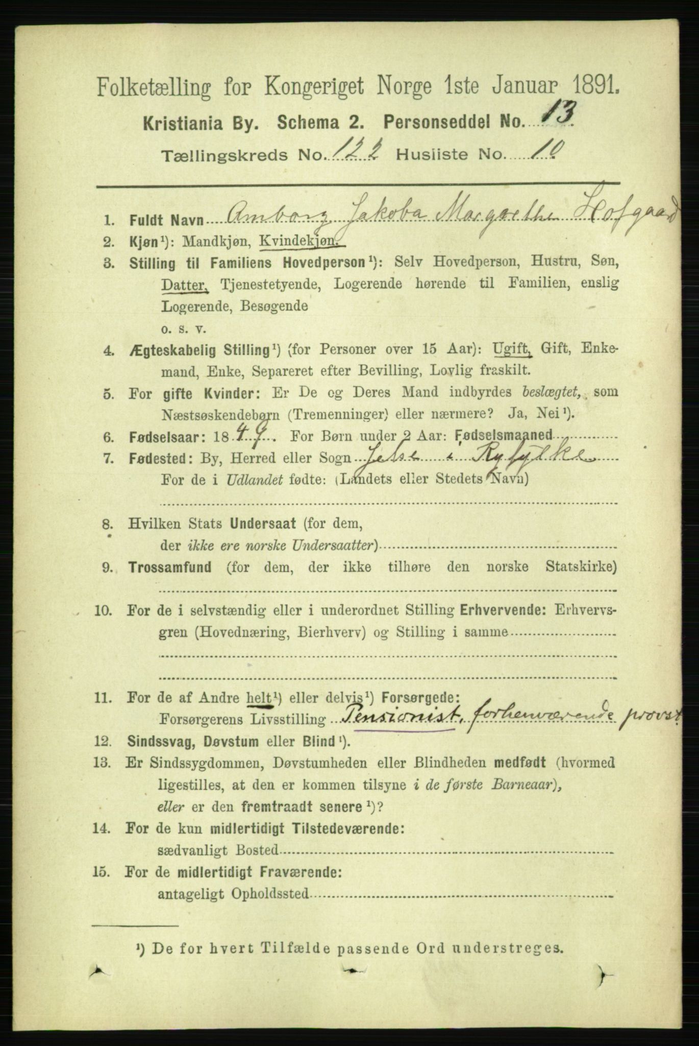 RA, 1891 census for 0301 Kristiania, 1891, p. 65040