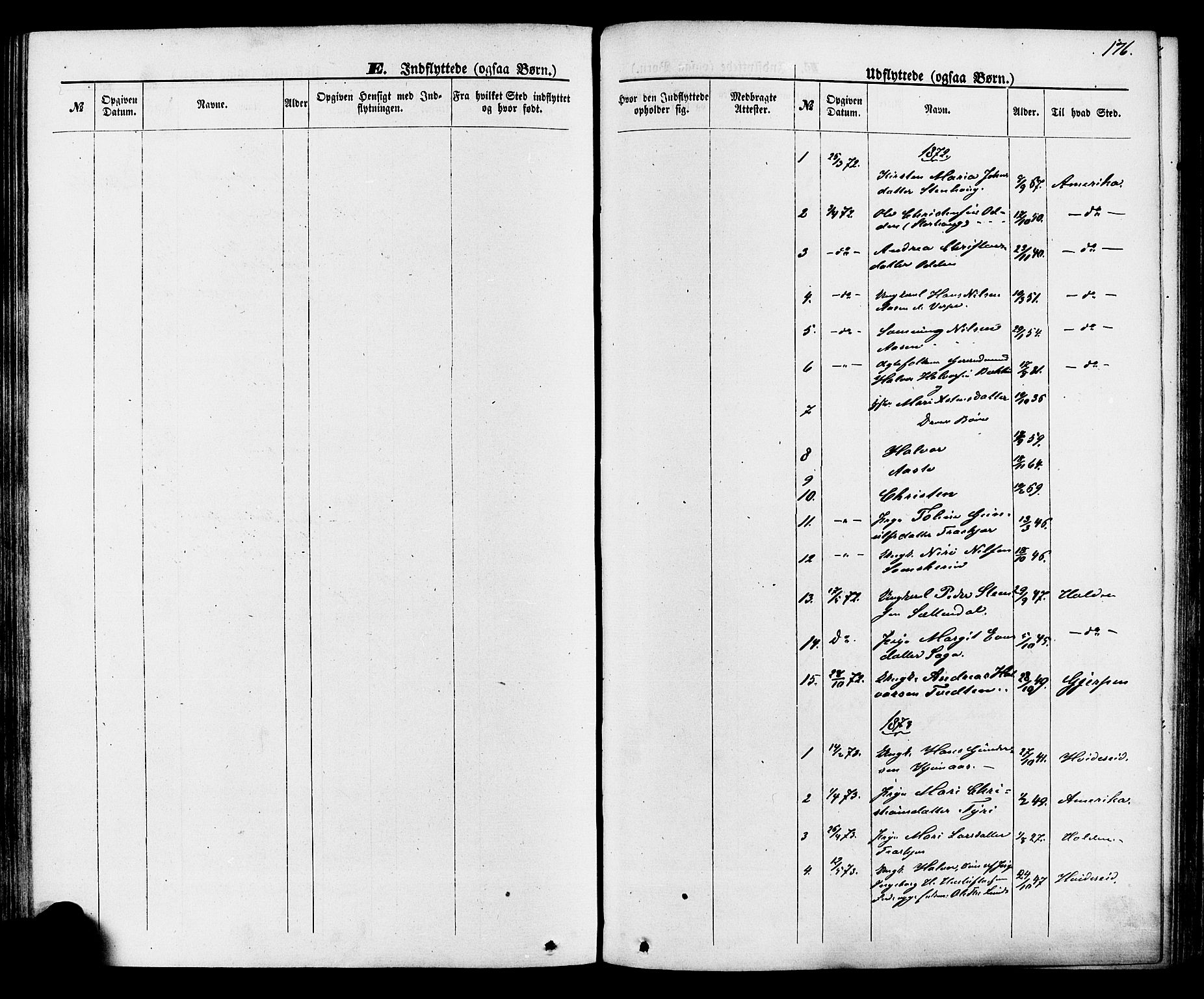 Lunde kirkebøker, SAKO/A-282/F/Fa/L0001: Parish register (official) no. I 1, 1866-1883, p. 176
