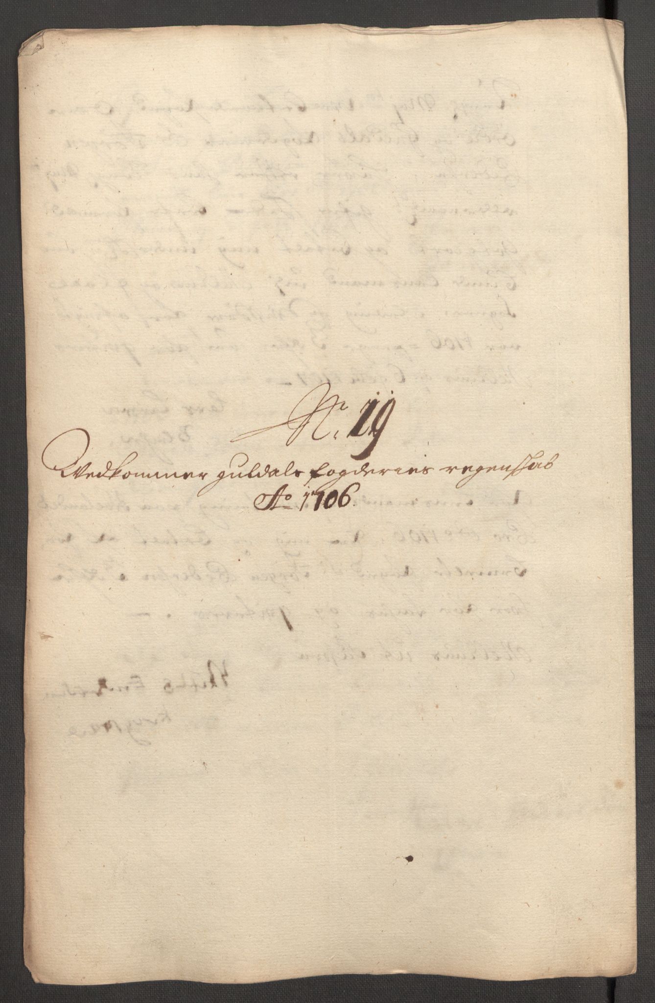 Rentekammeret inntil 1814, Reviderte regnskaper, Fogderegnskap, AV/RA-EA-4092/R60/L3956: Fogderegnskap Orkdal og Gauldal, 1706, p. 350