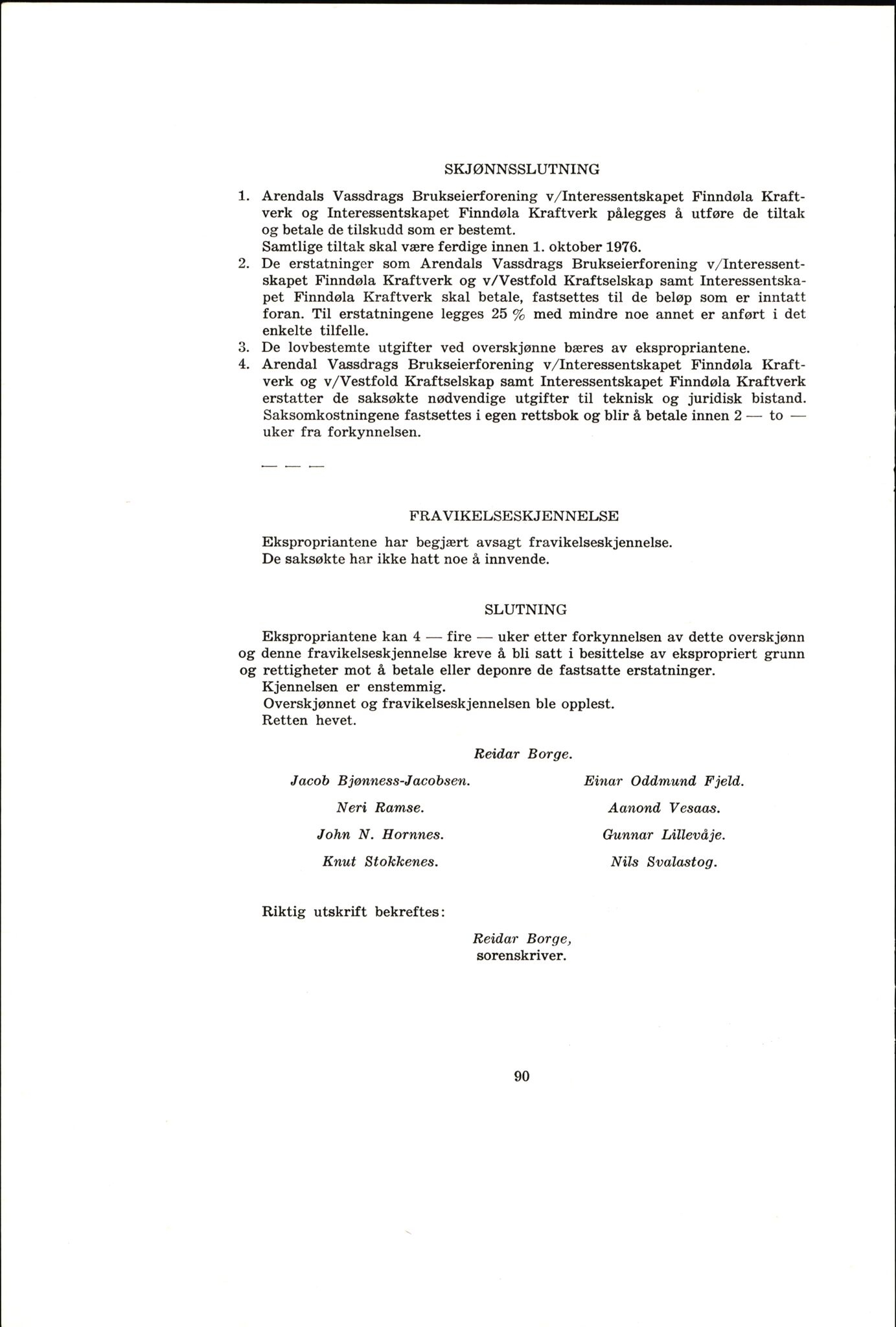 Vest-Telemark sorenskriveri, AV/SAKO-A-134/F/Fo/Fob/L0004: Skjønn/rettsbøker for kraftutbygging/veg, 1973-1989, p. 92