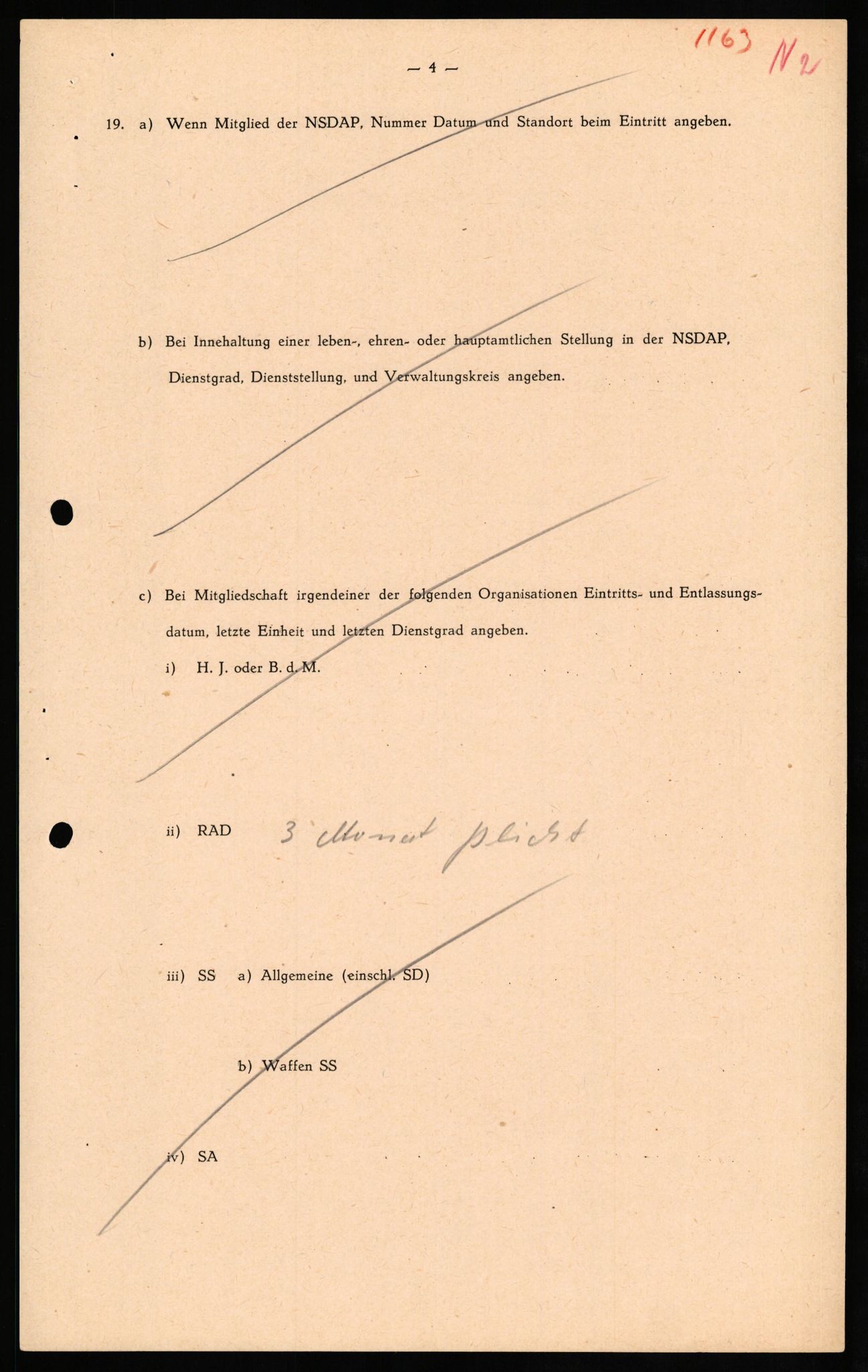 Forsvaret, Forsvarets overkommando II, AV/RA-RAFA-3915/D/Db/L0024: CI Questionaires. Tyske okkupasjonsstyrker i Norge. Tyskere., 1945-1946, p. 6