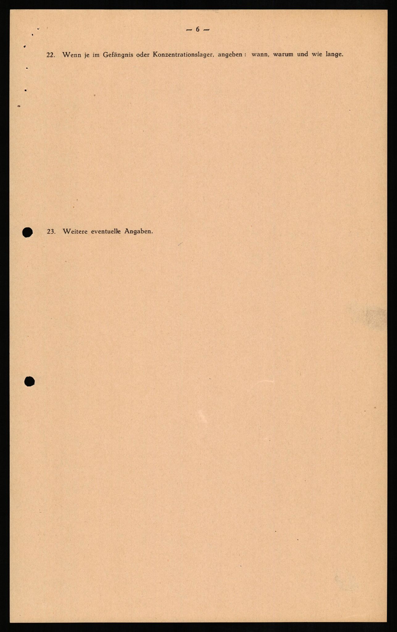 Forsvaret, Forsvarets overkommando II, RA/RAFA-3915/D/Db/L0013: CI Questionaires. Tyske okkupasjonsstyrker i Norge. Tyskere., 1945-1946, p. 123