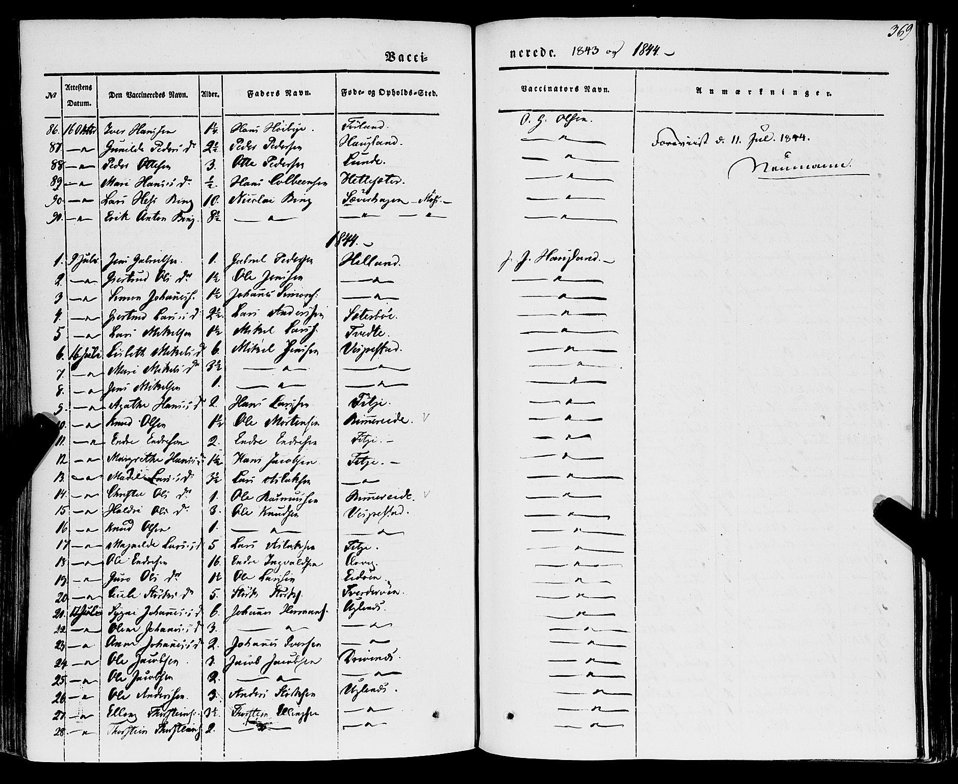 Stord sokneprestembete, SAB/A-78201/H/Haa: Parish register (official) no. A 7, 1841-1861, p. 369