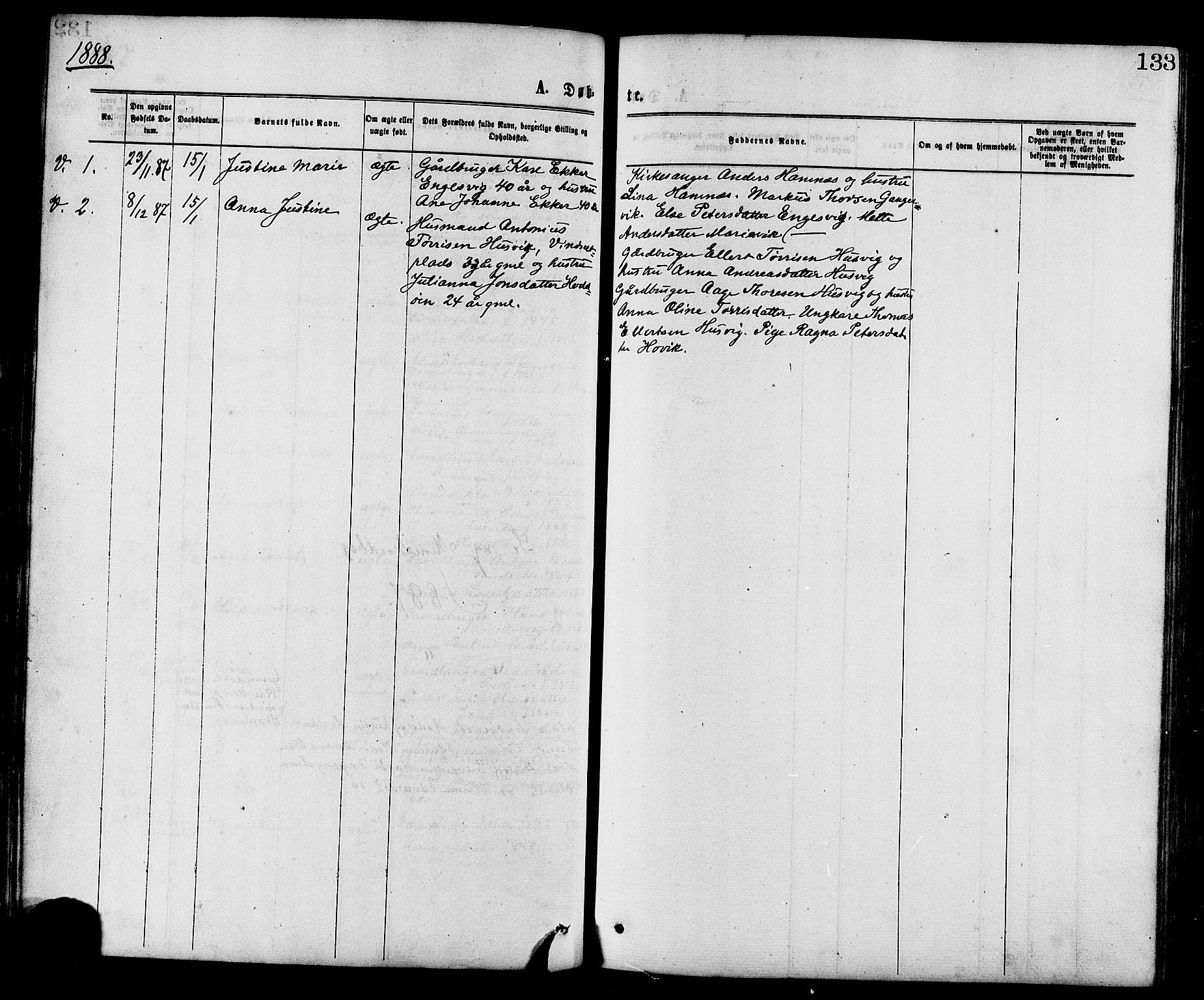 Ministerialprotokoller, klokkerbøker og fødselsregistre - Nord-Trøndelag, SAT/A-1458/773/L0616: Parish register (official) no. 773A07, 1870-1887, p. 133