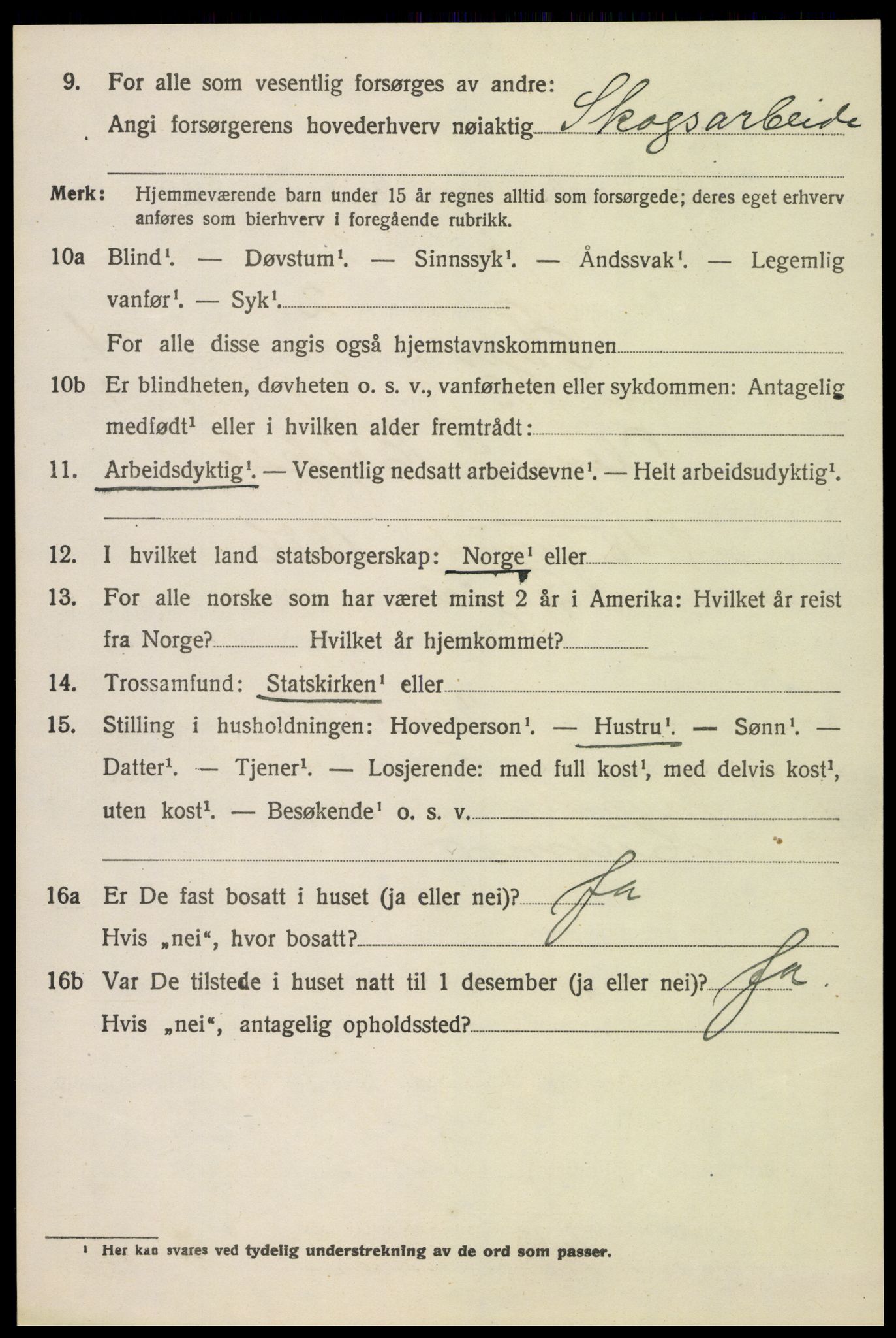 SAH, 1920 census for Øyer, 1920, p. 1230