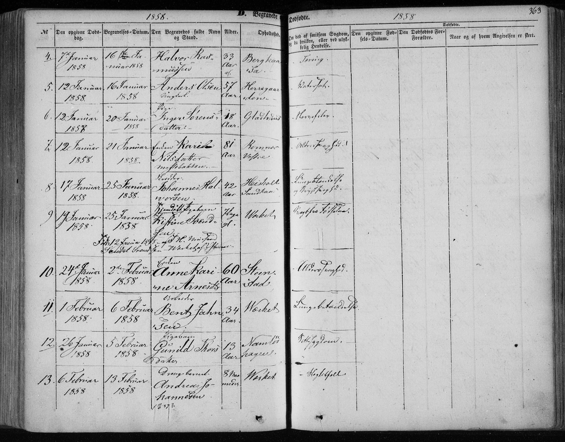 Holla kirkebøker, SAKO/A-272/F/Fa/L0005: Parish register (official) no. 5, 1849-1860, p. 363