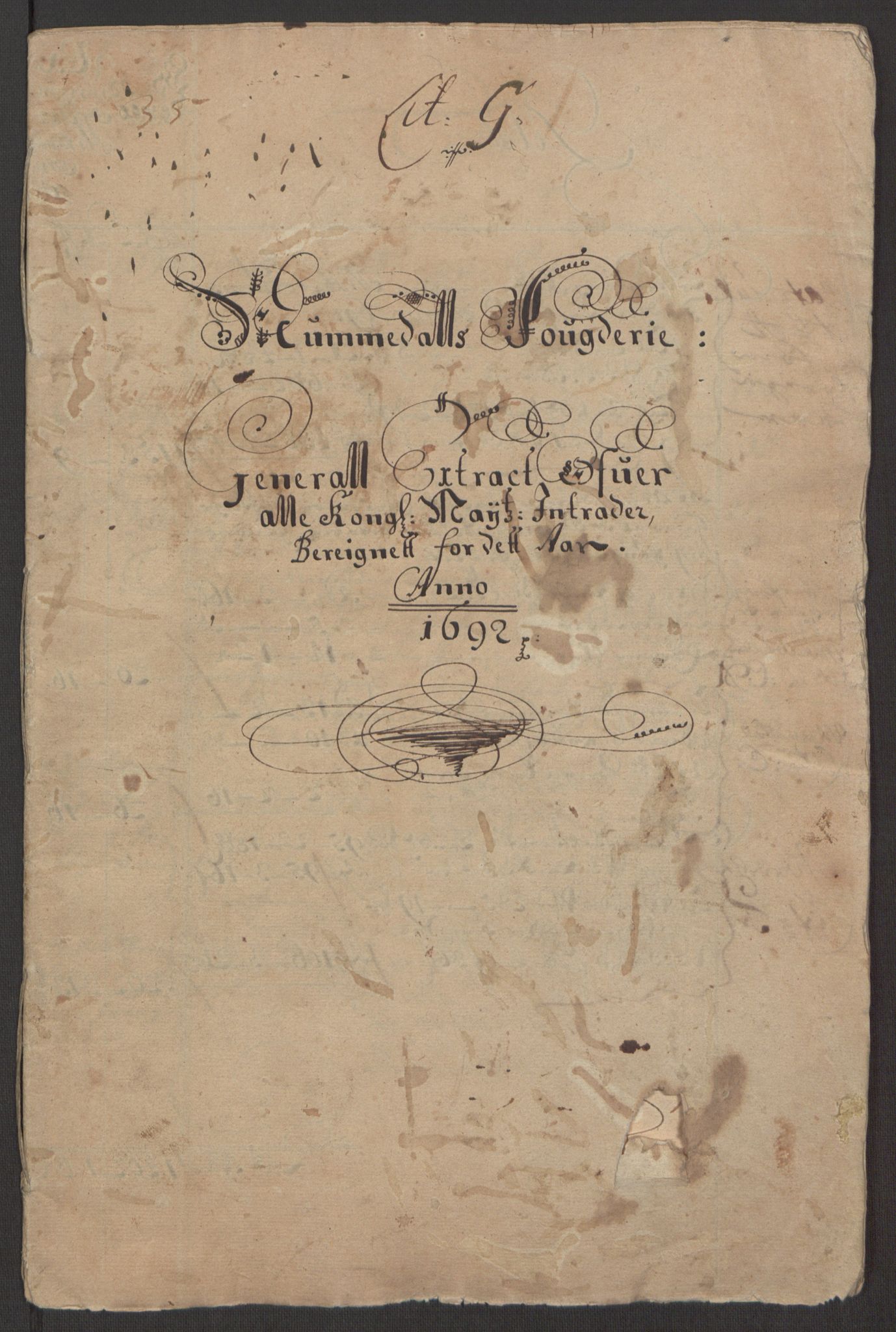 Rentekammeret inntil 1814, Reviderte regnskaper, Fogderegnskap, RA/EA-4092/R64/L4424: Fogderegnskap Namdal, 1692-1695, p. 3