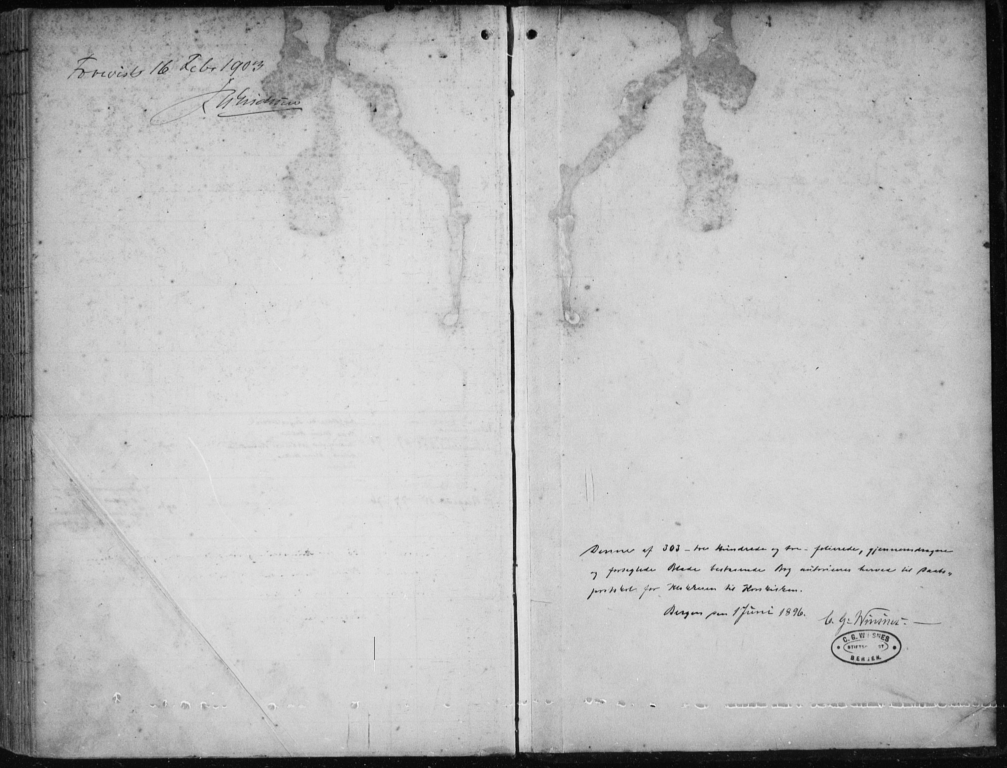 Korskirken sokneprestembete, SAB/A-76101/H/Hab: Parish register (copy) no. B 10, 1896-1905