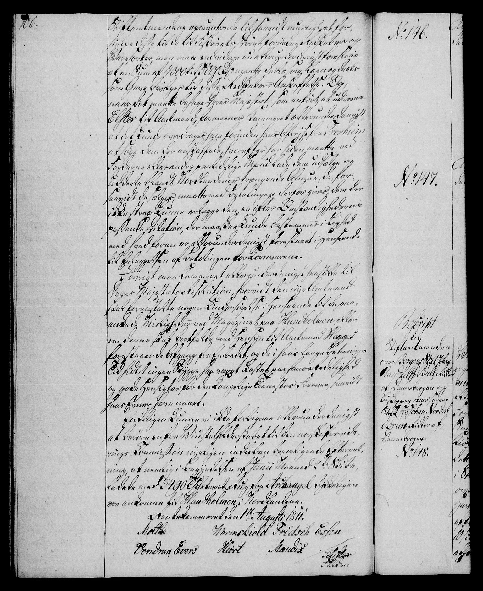 Rentekammeret, Kammerkanselliet, AV/RA-EA-3111/G/Gg/Gga/L0020: Norsk ekspedisjonsprotokoll med register (merket RK 53.20), 1811-1814, p. 106