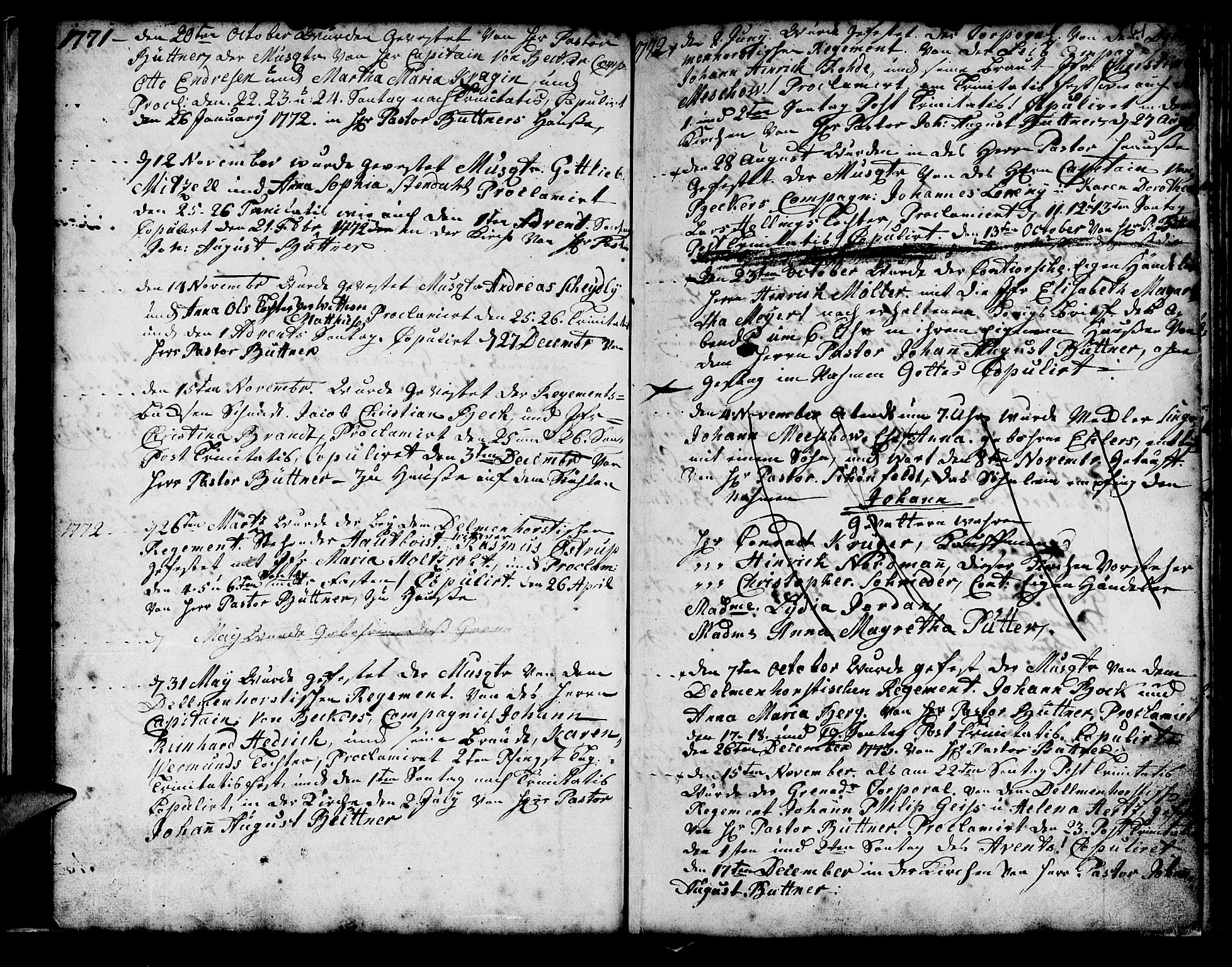 Mariakirken Sokneprestembete, SAB/A-76901/H/Haa/L0001: Parish register (official) no. A 1, 1740-1784, p. 61