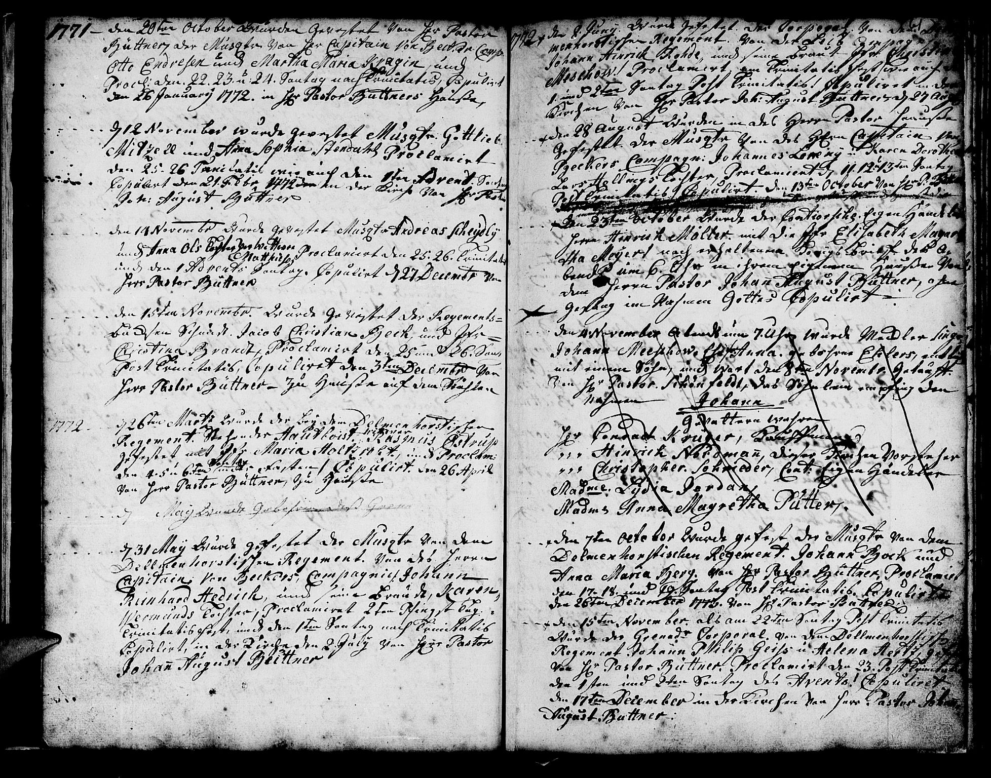 Mariakirken Sokneprestembete, AV/SAB-A-76901/H/Haa/L0001: Parish register (official) no. A 1, 1740-1784, p. 61