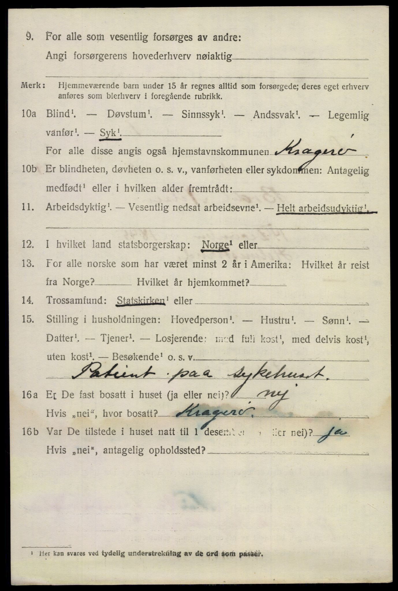 SAKO, 1920 census for Skåtøy, 1920, p. 4707