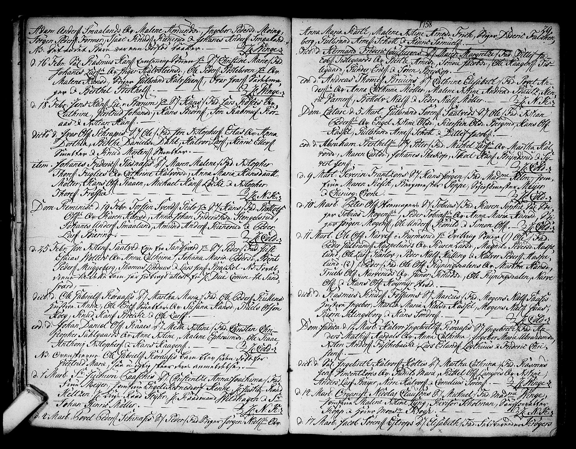 Kongsberg kirkebøker, AV/SAKO-A-22/F/Fa/L0004: Parish register (official) no. I 4, 1756-1768, p. 29