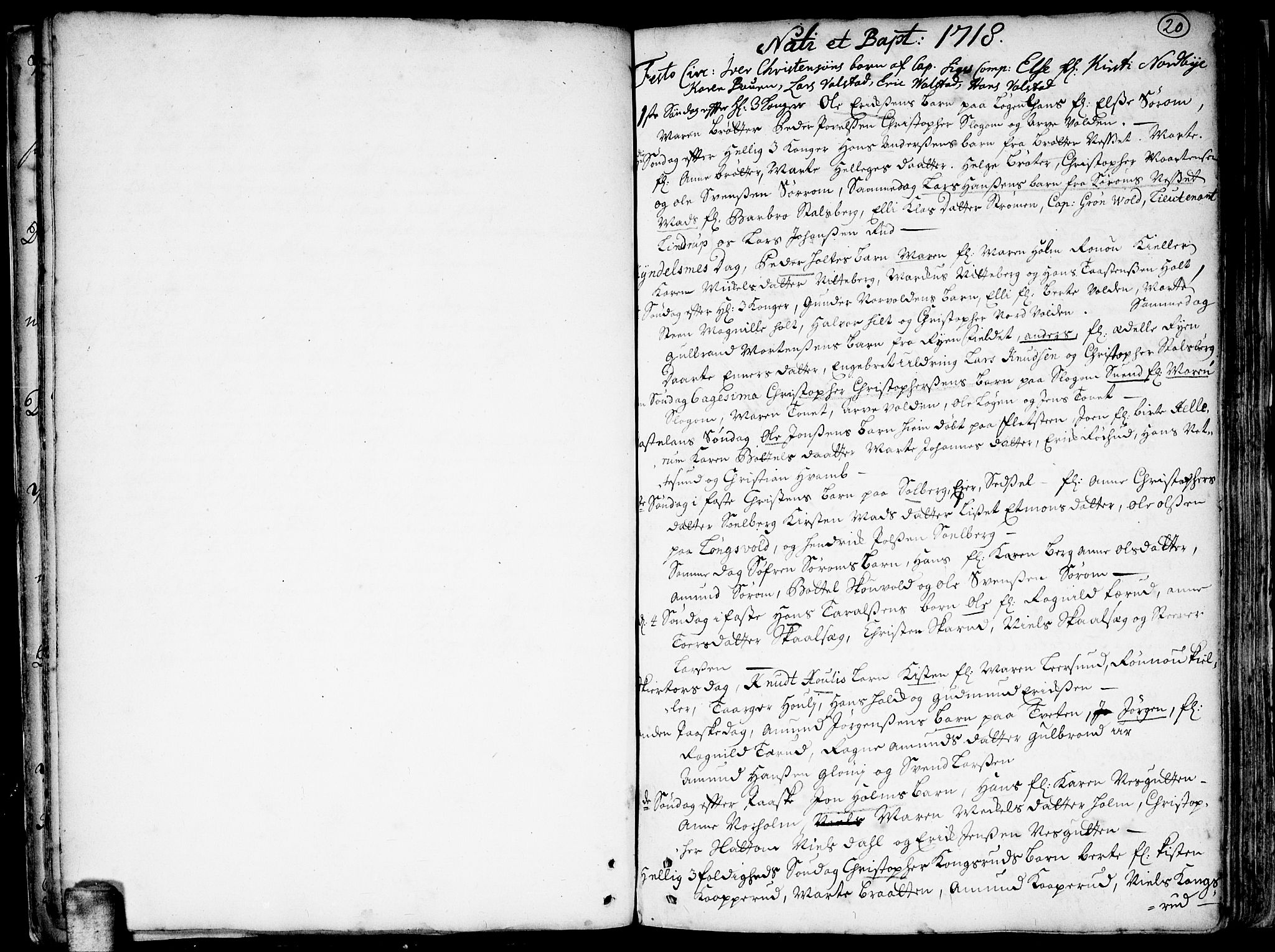 Skedsmo prestekontor Kirkebøker, SAO/A-10033a/F/Fa/L0002: Parish register (official) no. I 2, 1715-1727, p. 20