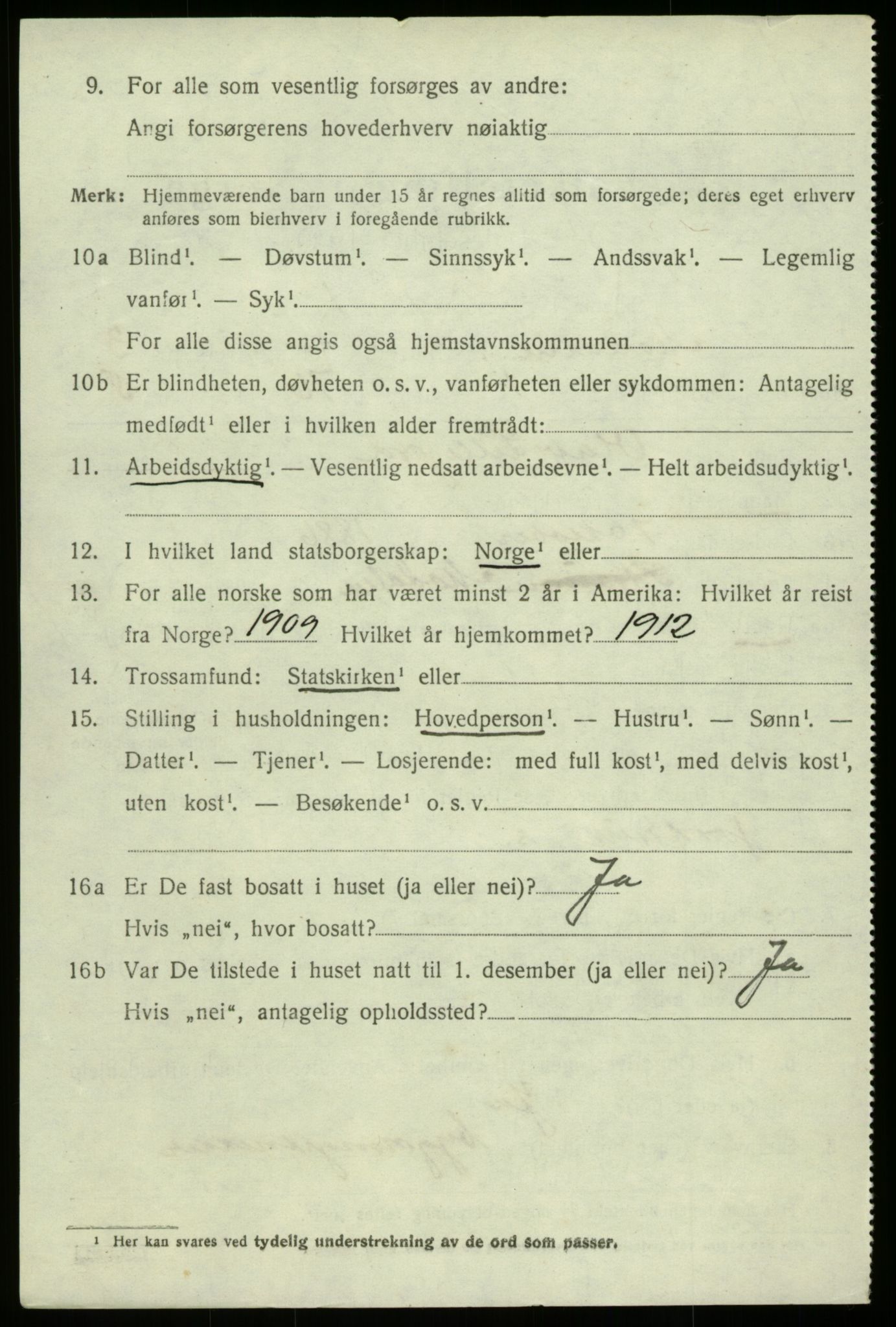 SAB, 1920 census for Modalen, 1920, p. 531