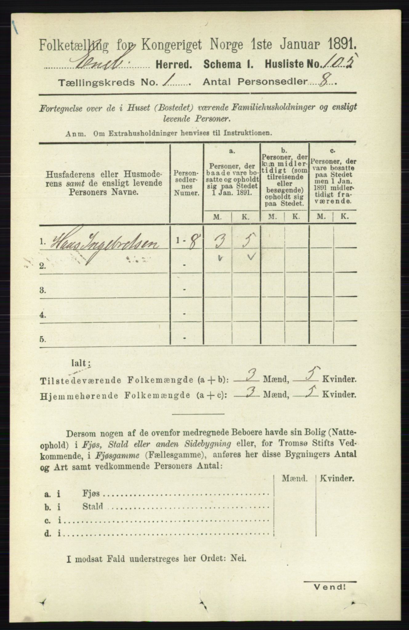 RA, 1891 census for 0229 Enebakk, 1891, p. 131