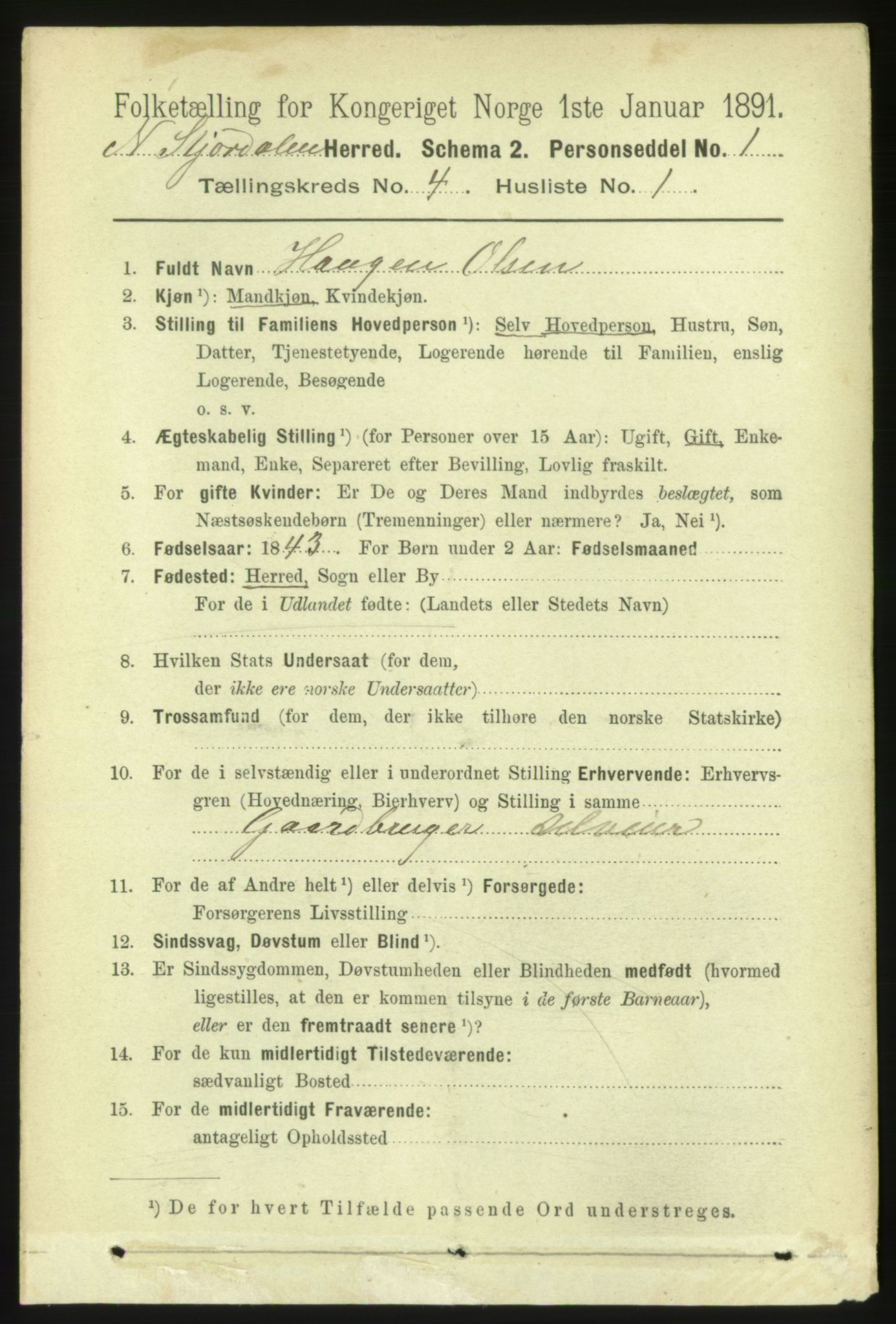 RA, 1891 census for 1714 Nedre Stjørdal, 1891, p. 1630